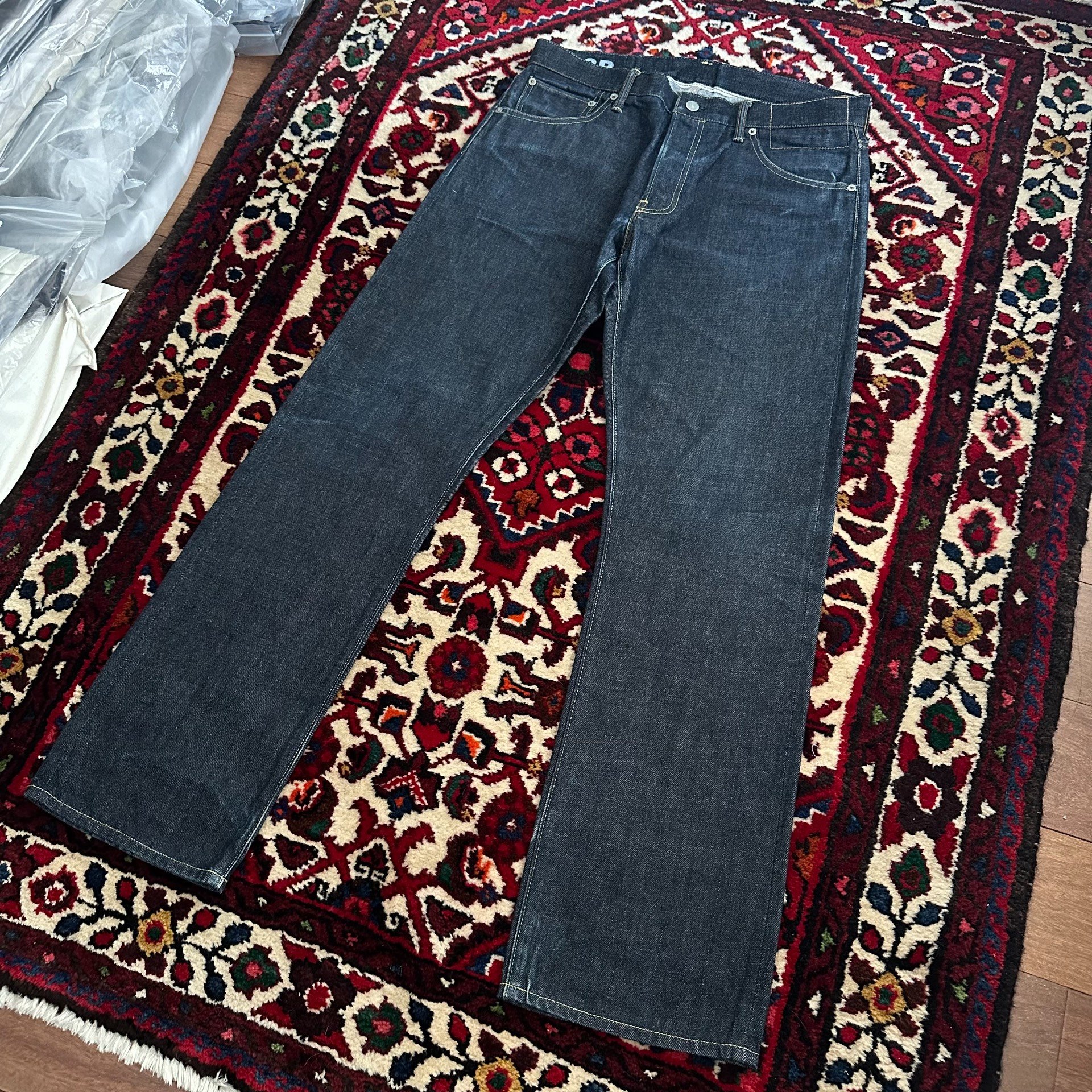 visvim 19SS 01.2R Raw Denim Jeans — back