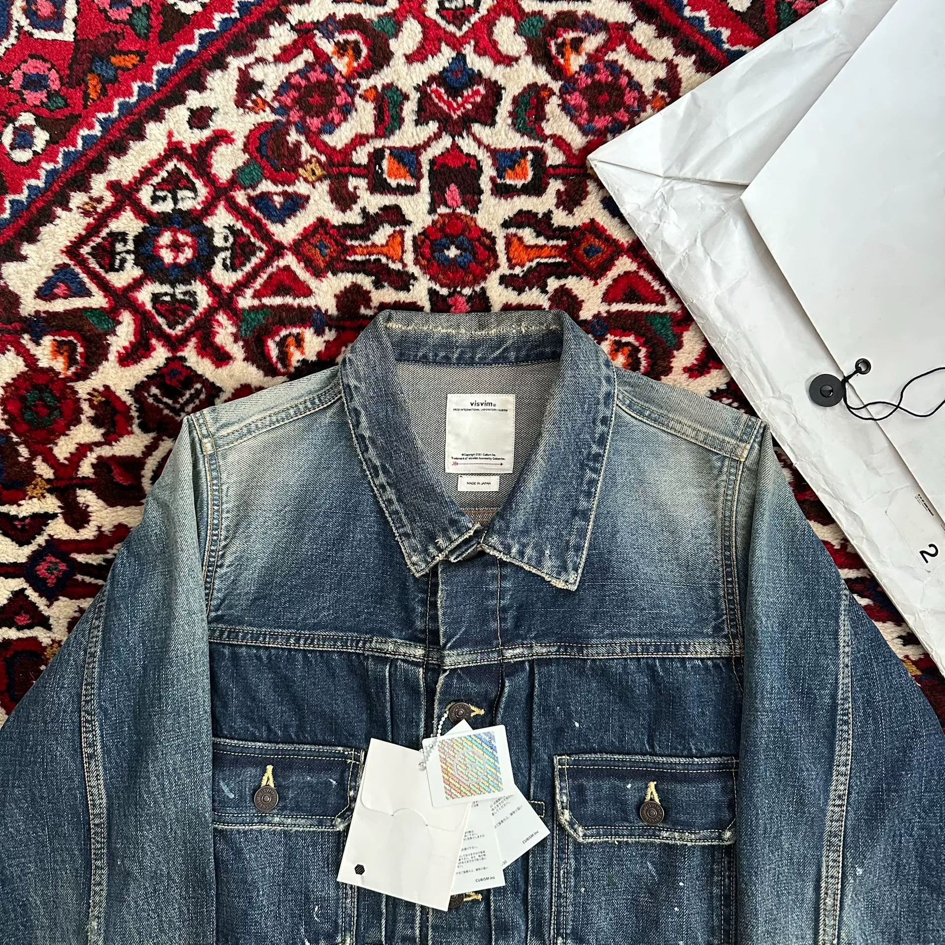 VISVIM 18aw 101 JUMBO Denim Jacket — back