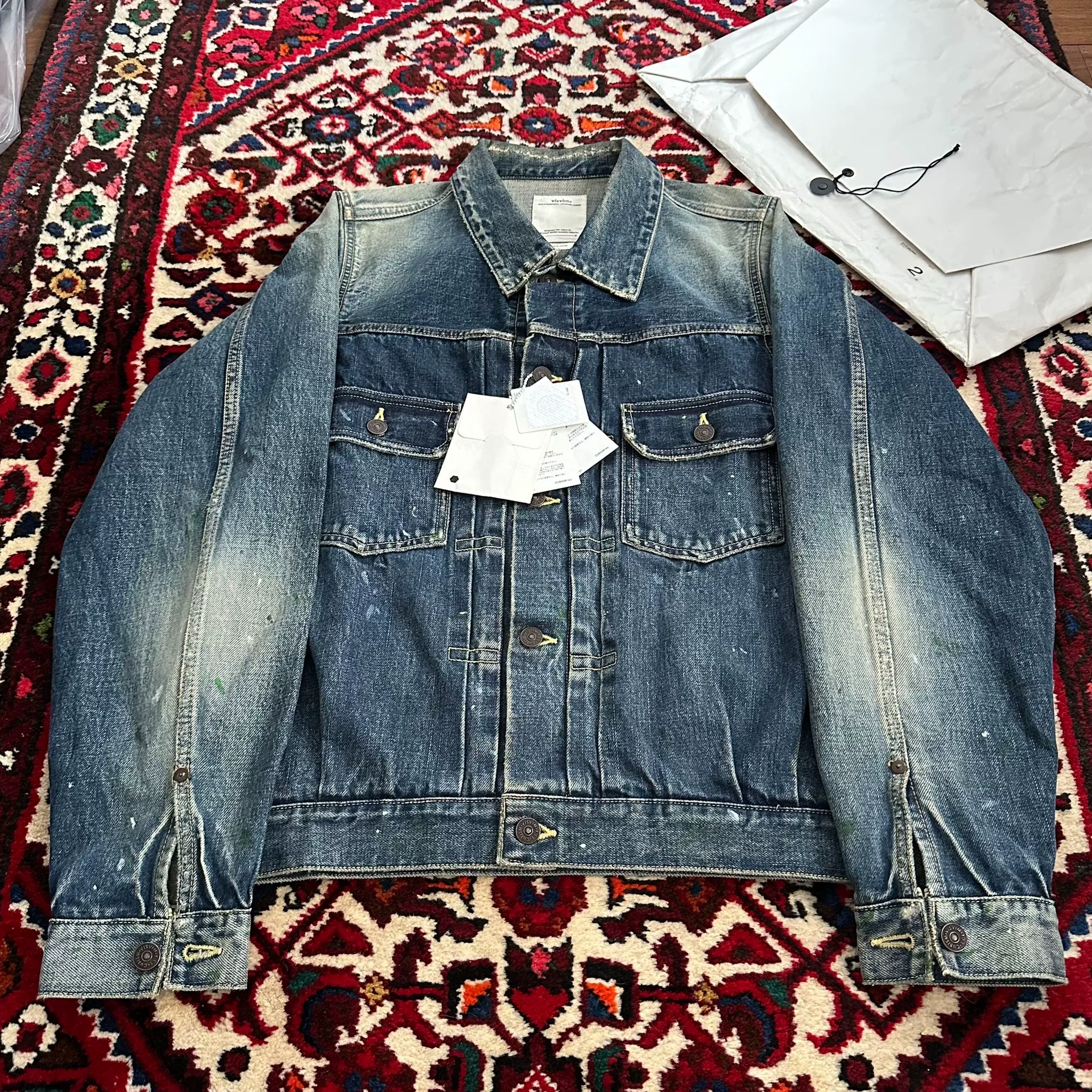 VISVIM 18aw 101 JUMBO Denim Jacket — detail