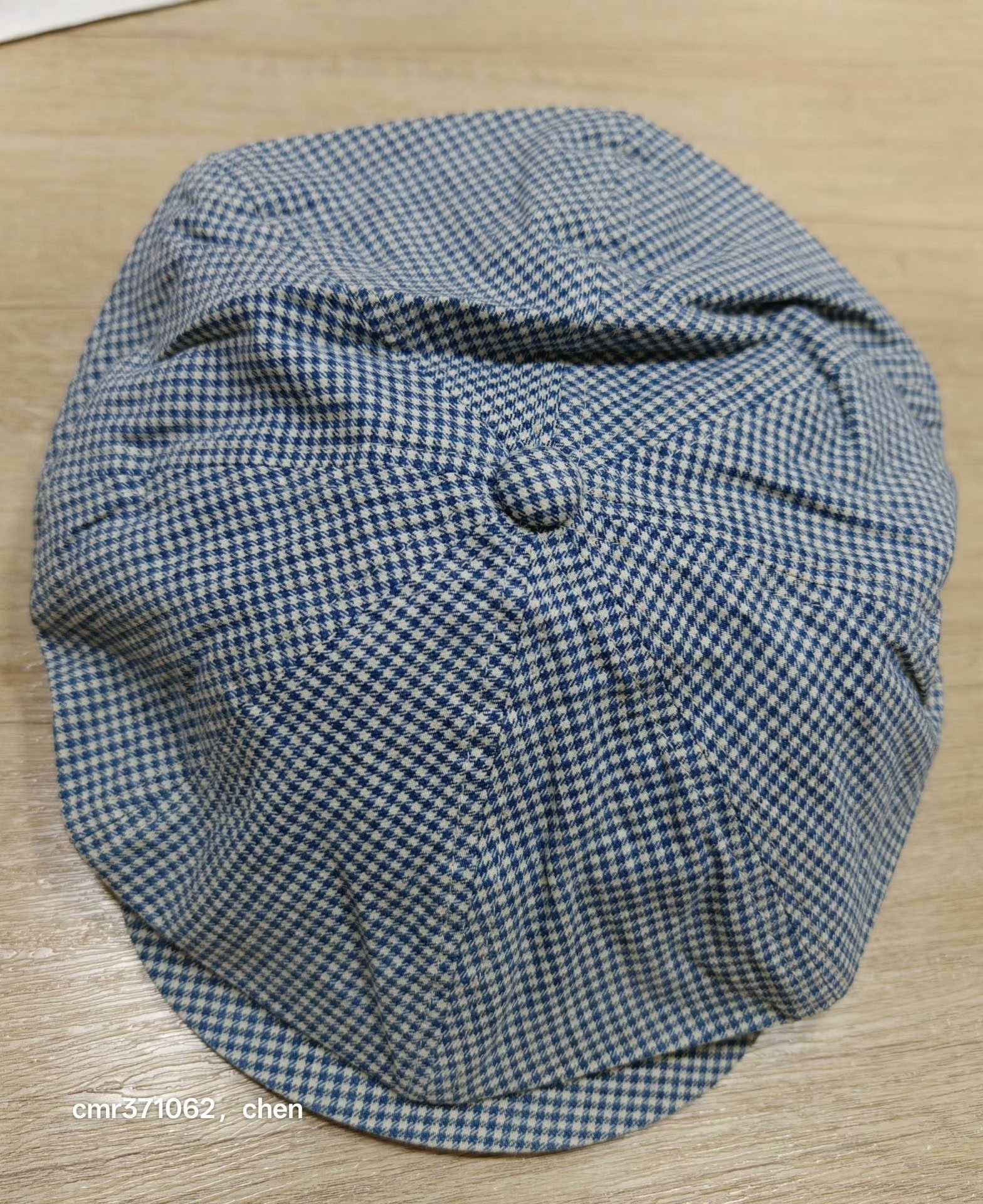 visvim 14ss Goodwood Indigo Check Cap — label