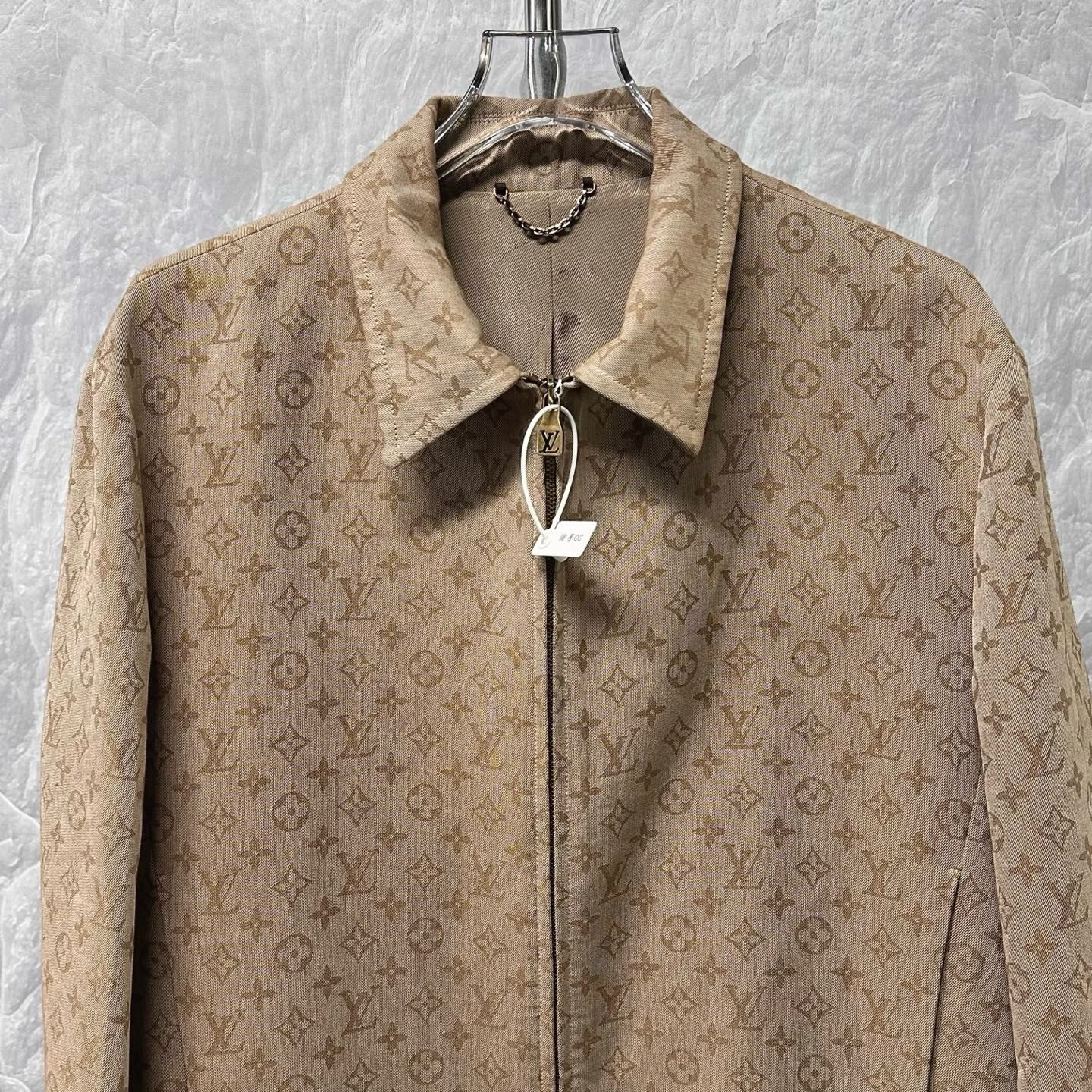 Louis Vuitton FW25 Monogram Collared Zip Jacket — front