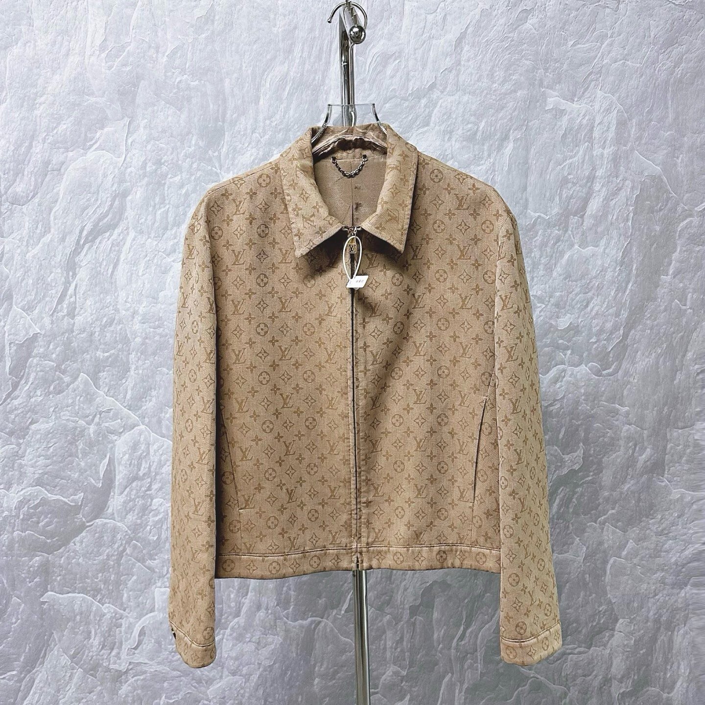 Louis Vuitton FW25 Monogram Collared Zip Jacket