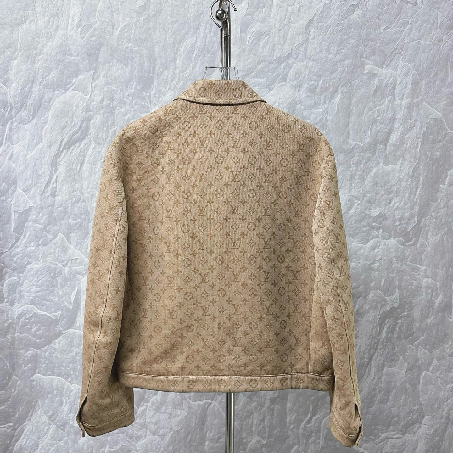 Louis Vuitton FW25 Monogram Collared Zip Jacket — back