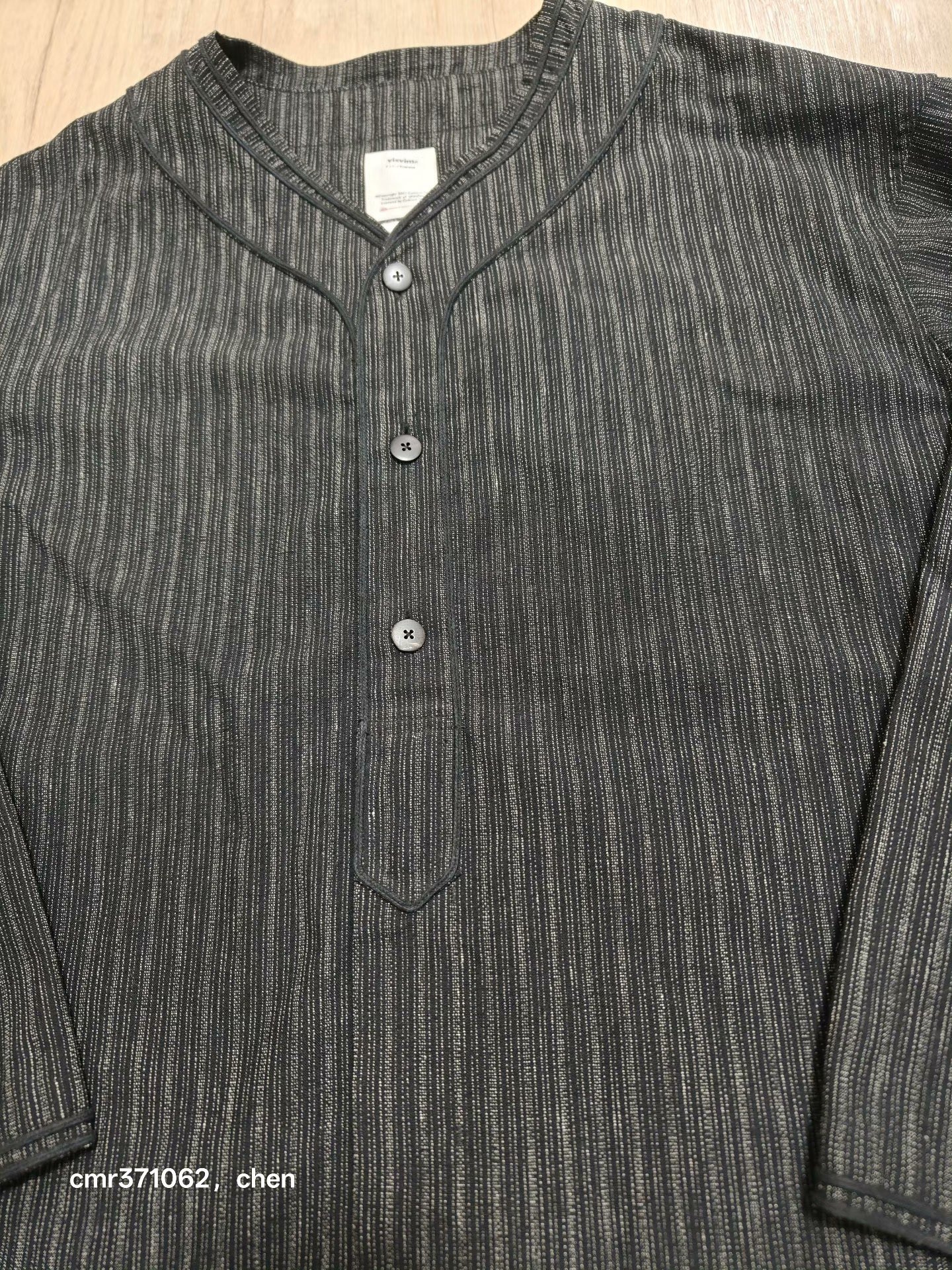 Visvim 23SS Dugout L/S Santome — label
