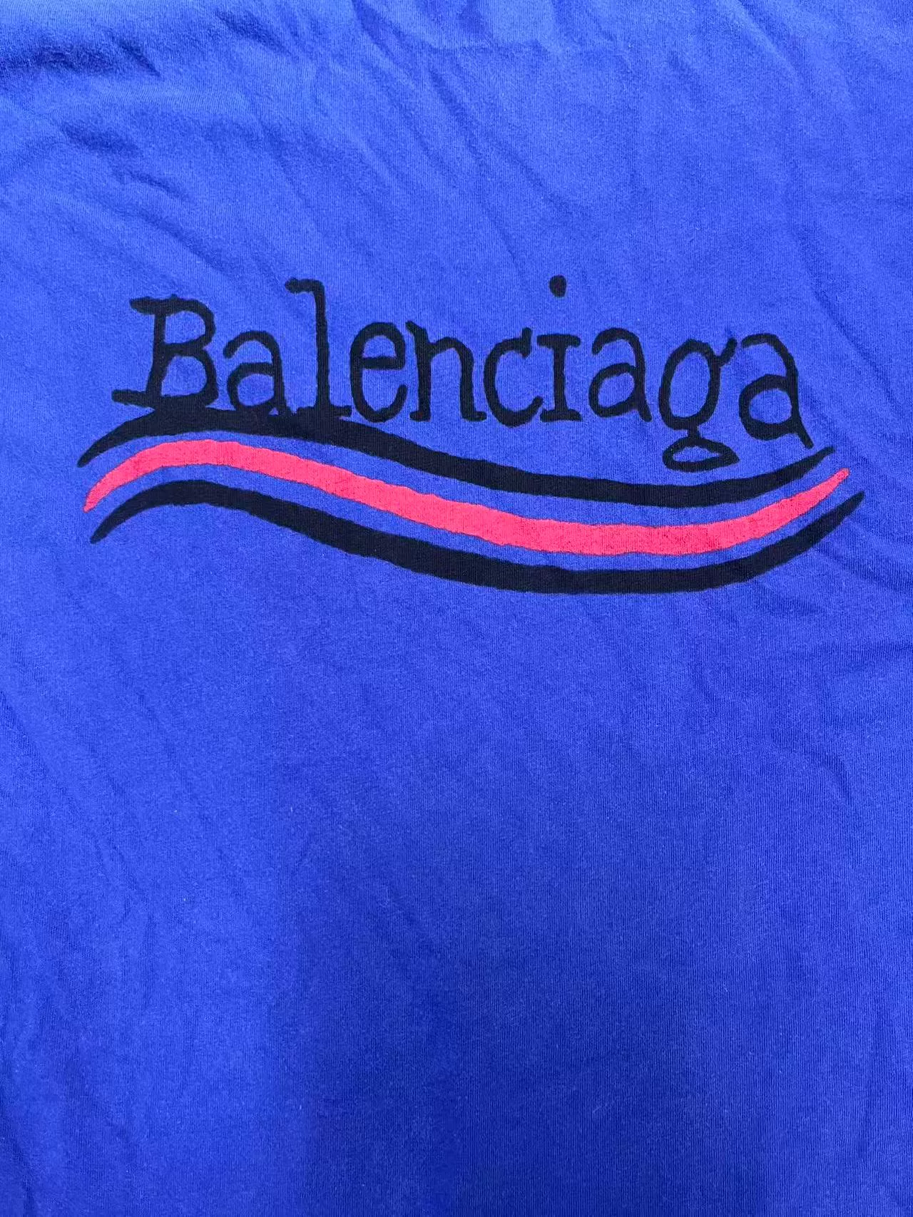 Balenciaga Letter Logo Short-Sleeve T-Shirt — detail