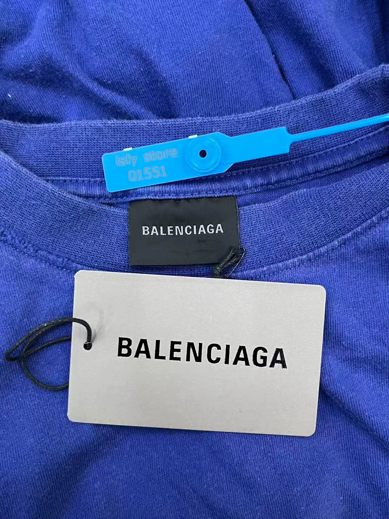 Balenciaga Letter Logo Short-Sleeve T-Shirt — label