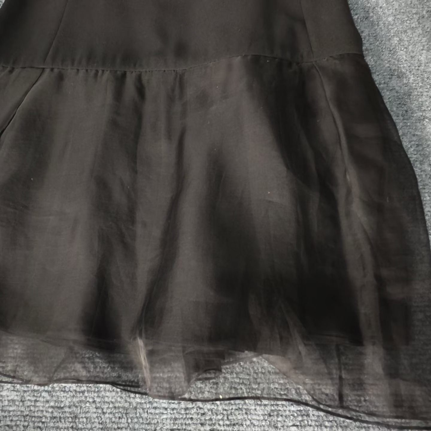 Dior Black Haute Couture Dress — detail