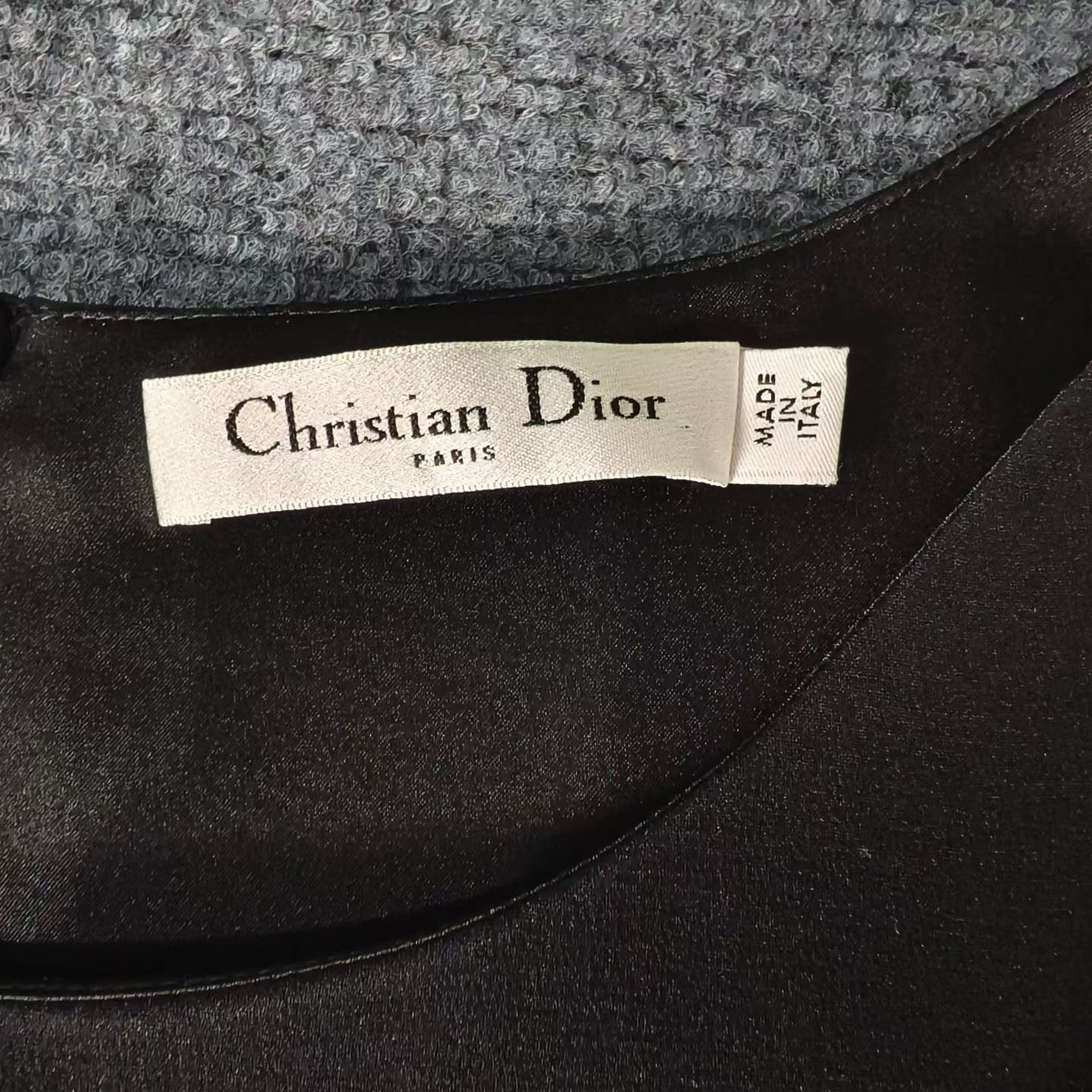 Dior Black Haute Couture Dress — back