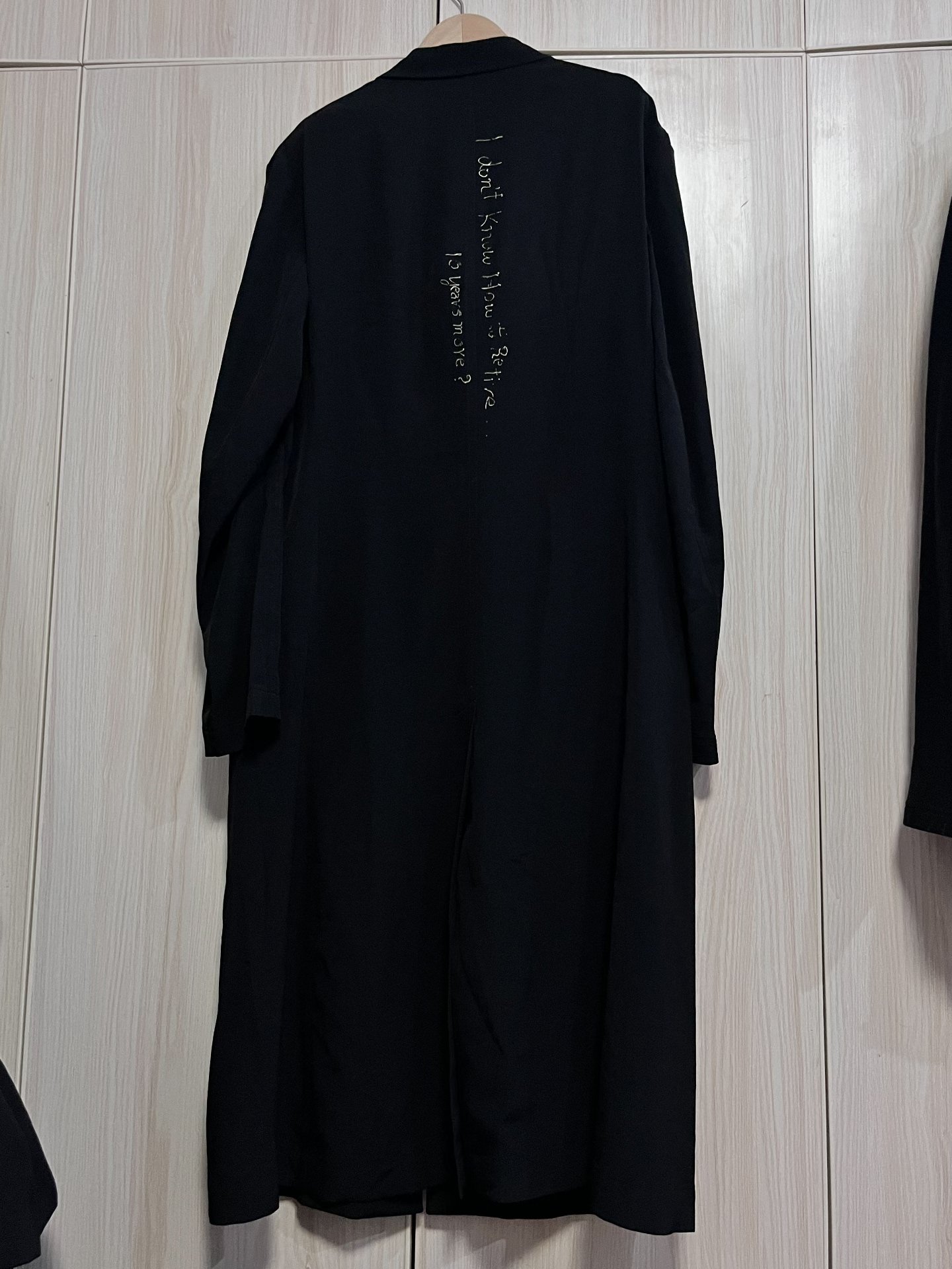 Yohji Yamamoto 20SS Long Coat — detail