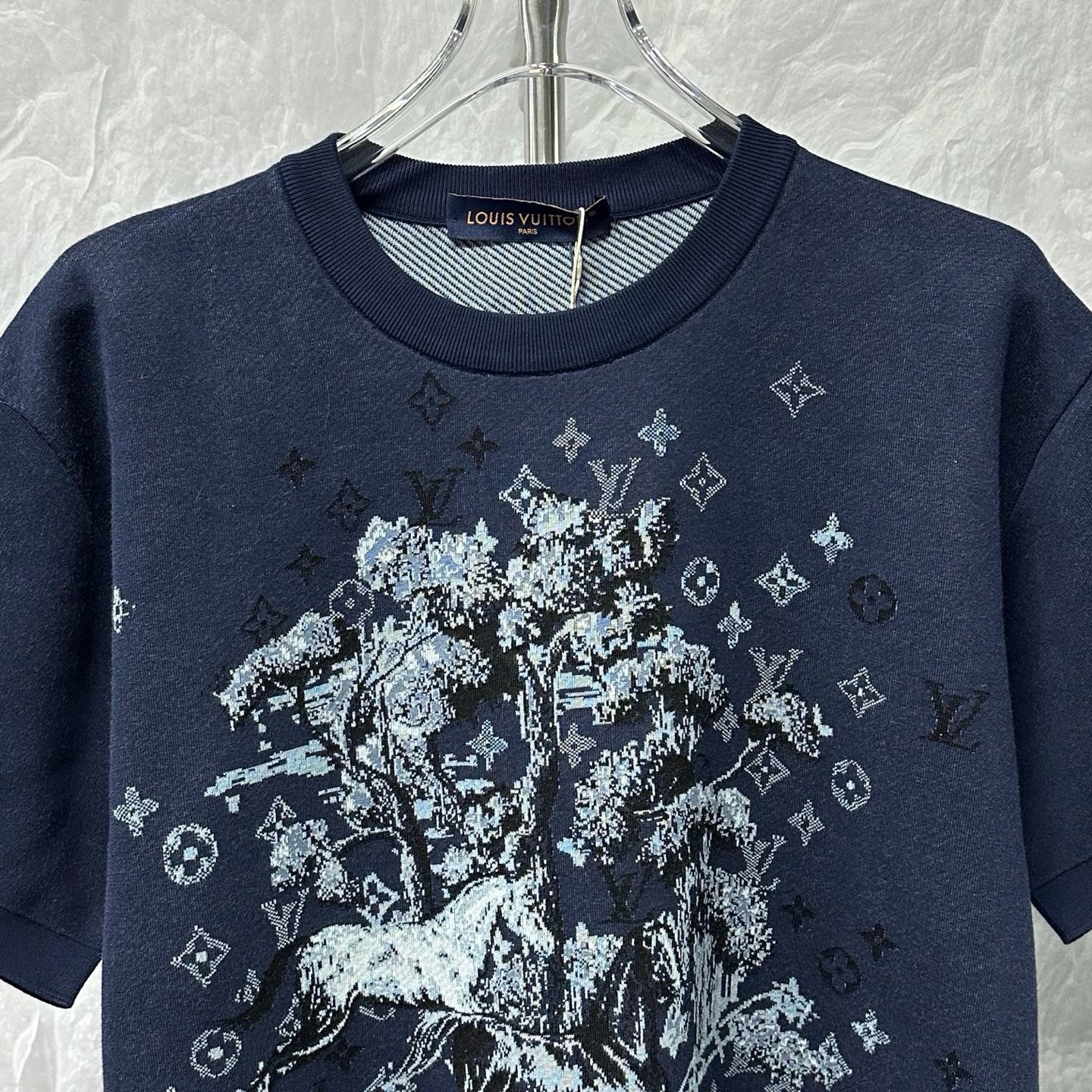 Louis Vuitton SS26 Horse Year Jacquard Short Sleeve — front