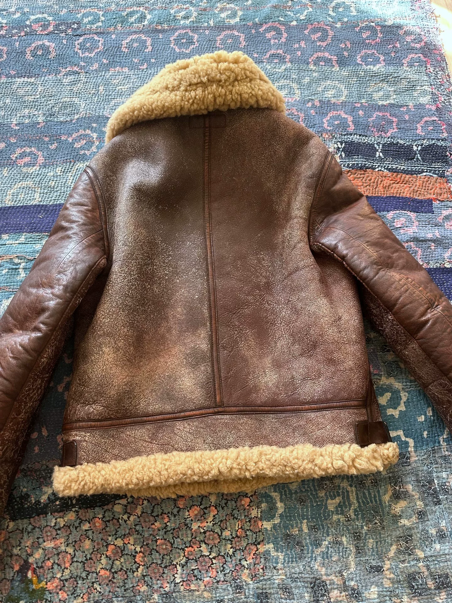 Ralph Lauren RRL B3 Shearling Leather Jacket — front