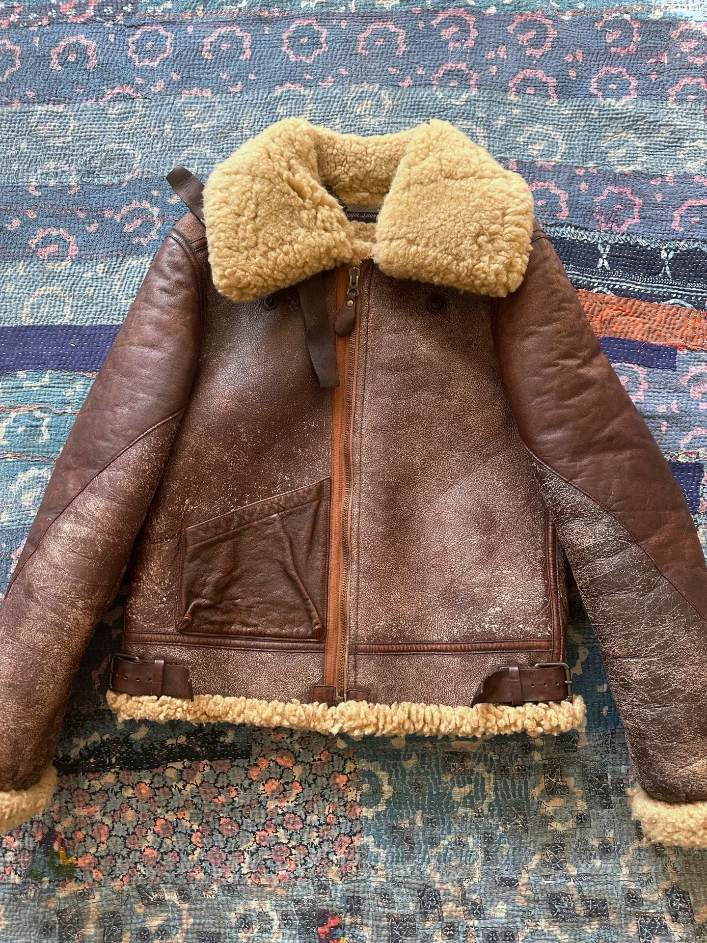 Ralph Lauren RRL B3 Shearling Leather Jacket