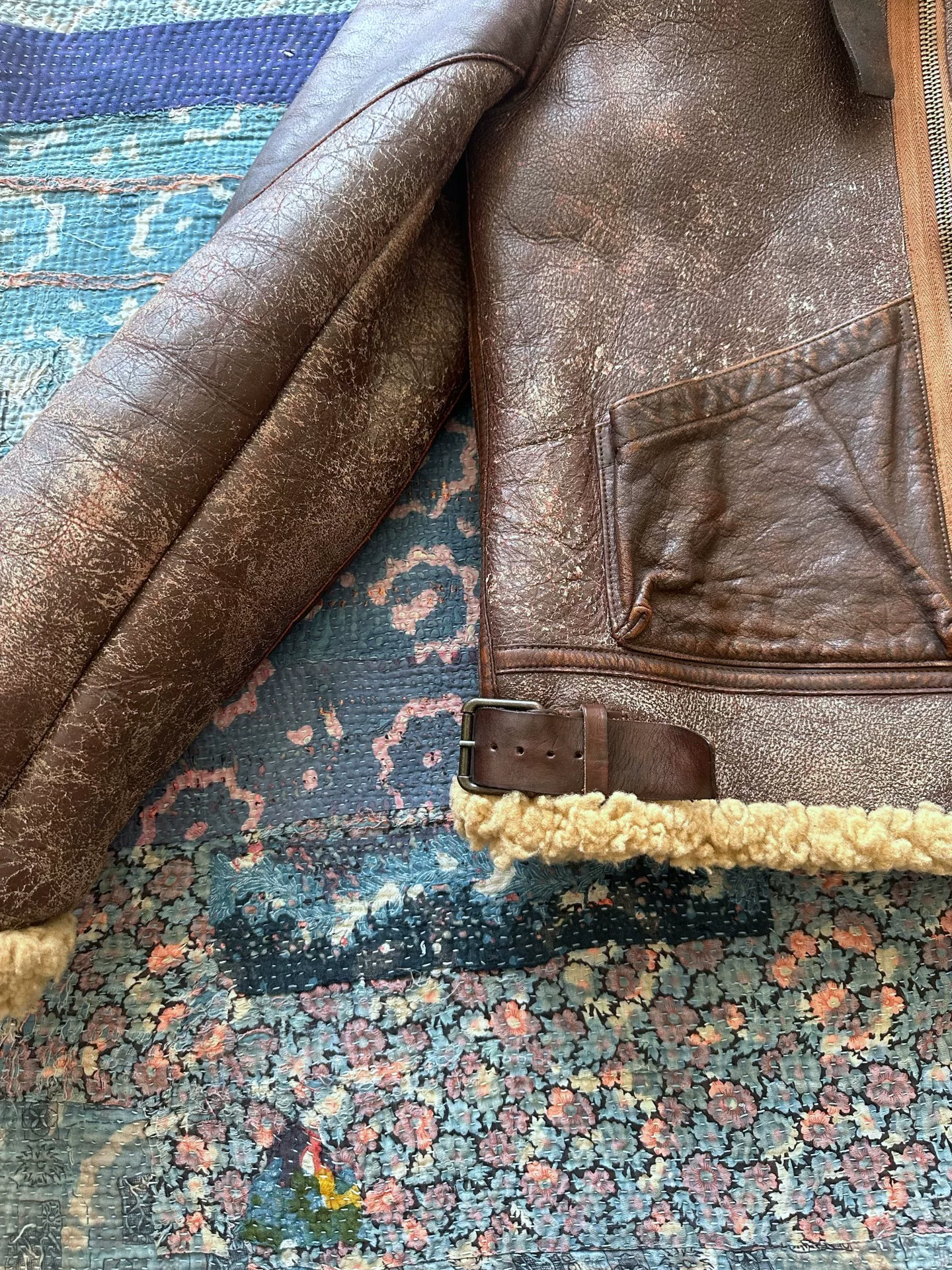 Ralph Lauren RRL B3 Shearling Leather Jacket — back