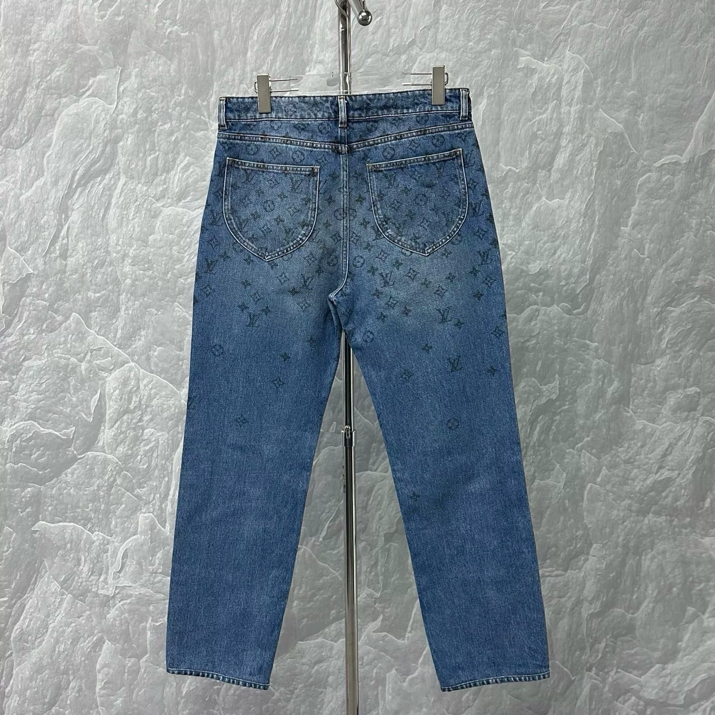 Louis Vuitton Gradient Monogram Denim Pants — back