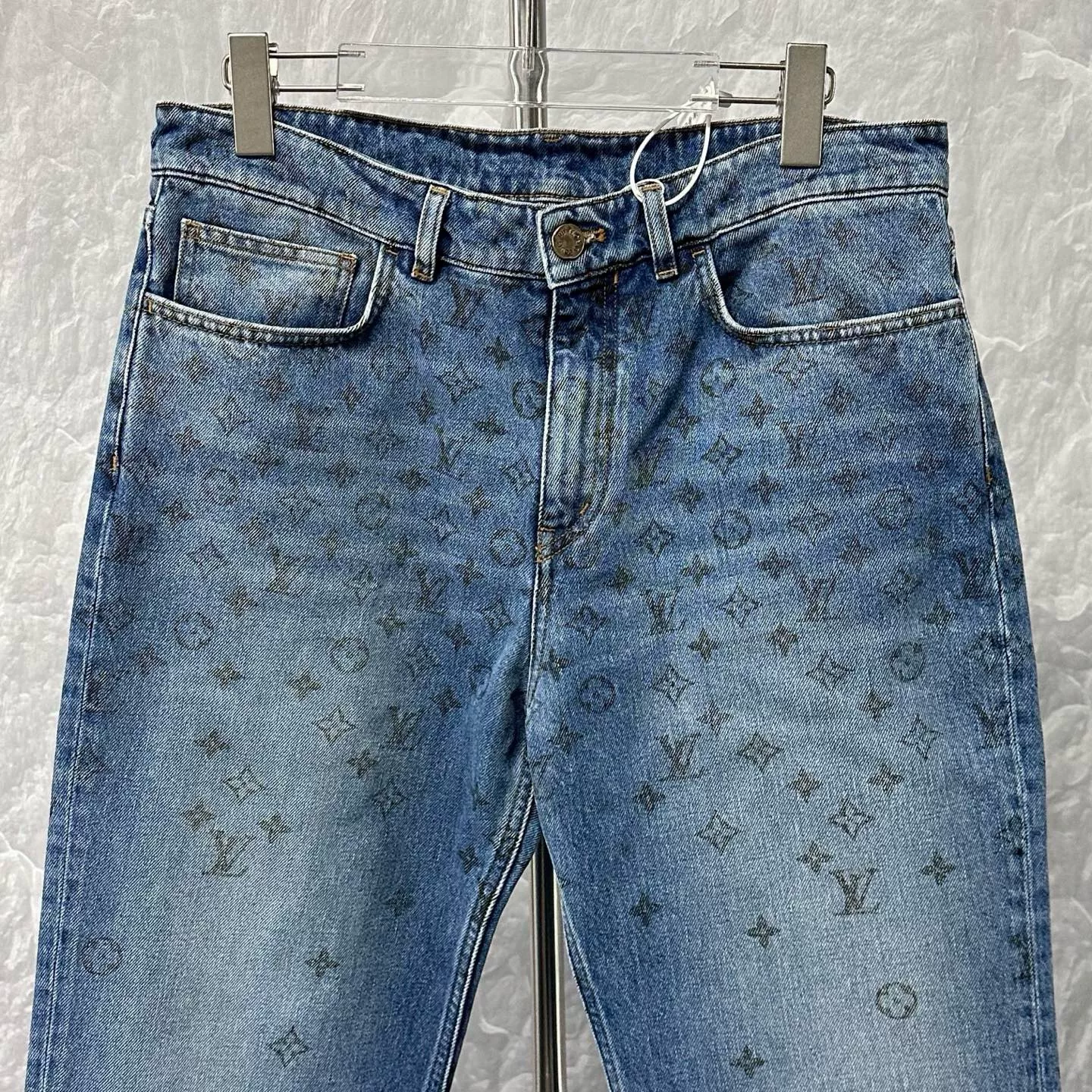 Louis Vuitton Gradient Monogram Denim Pants — front