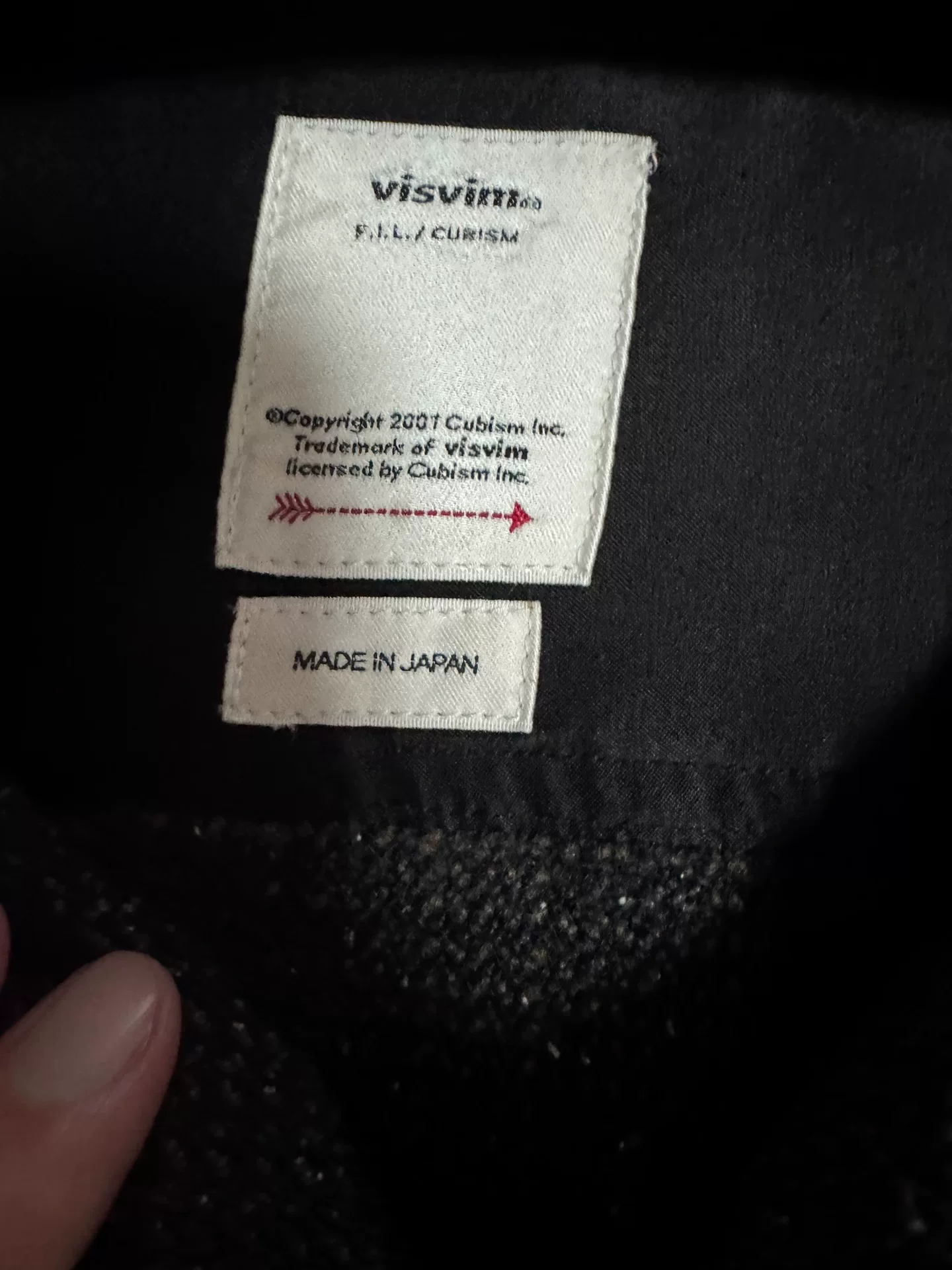 Visvim 21AW Lumber Tweed Houndstooth Shirt — detail