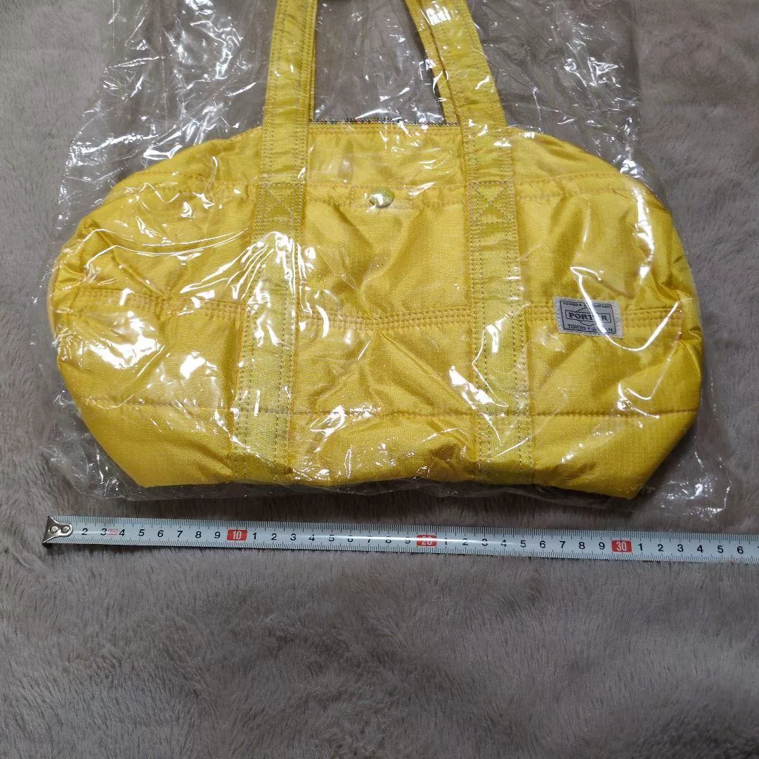 PORTER Isetan Limited Bright Yellow Mini Boston — back