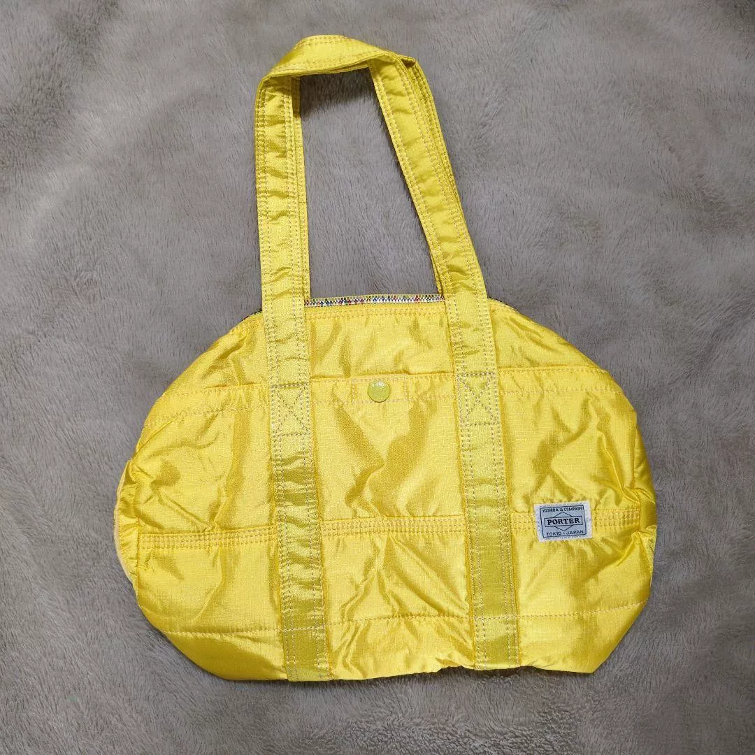 PORTER Isetan Limited Bright Yellow Mini Boston