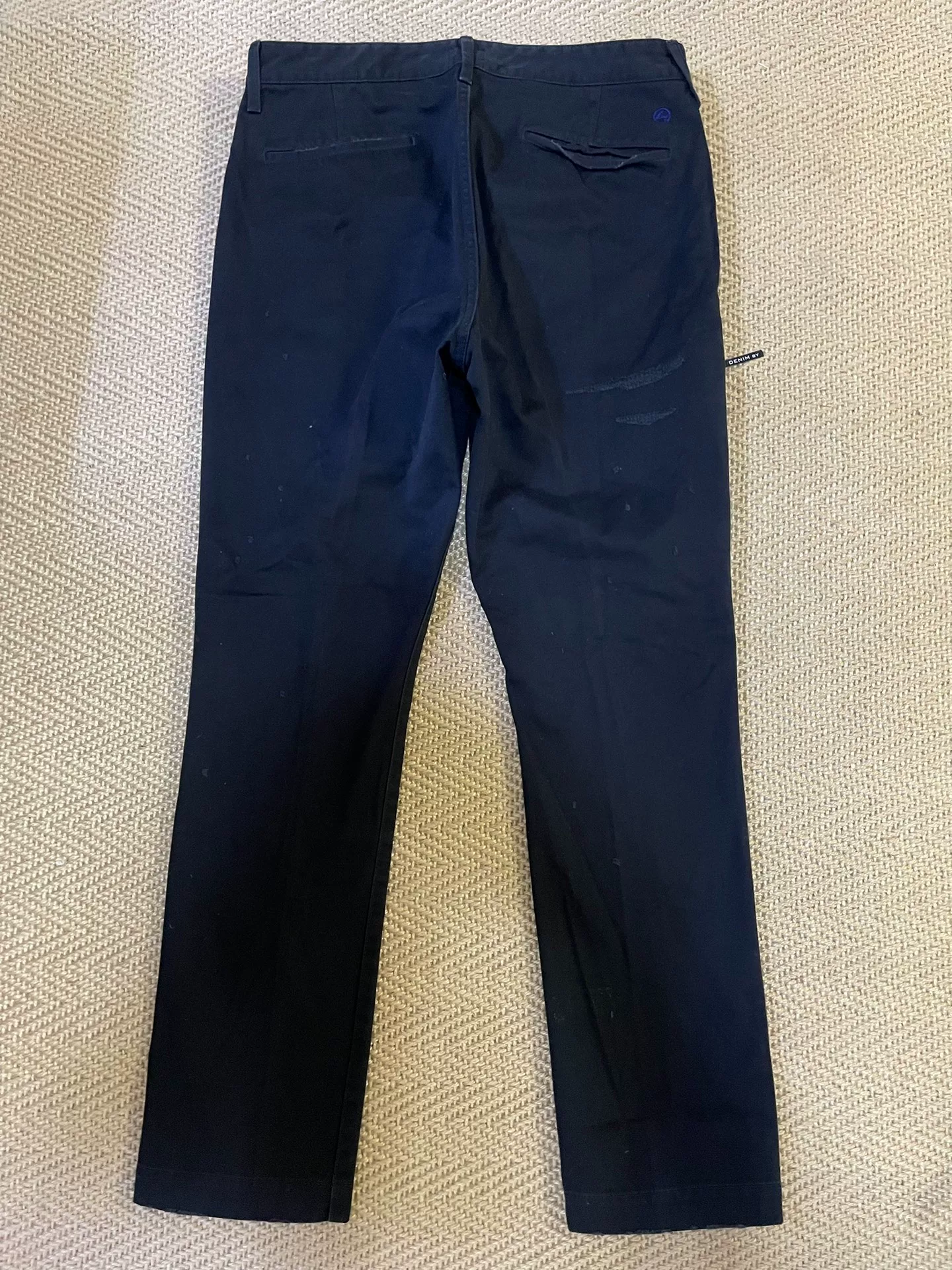 Vanquish & Fragment Distressed Denim Pants — front