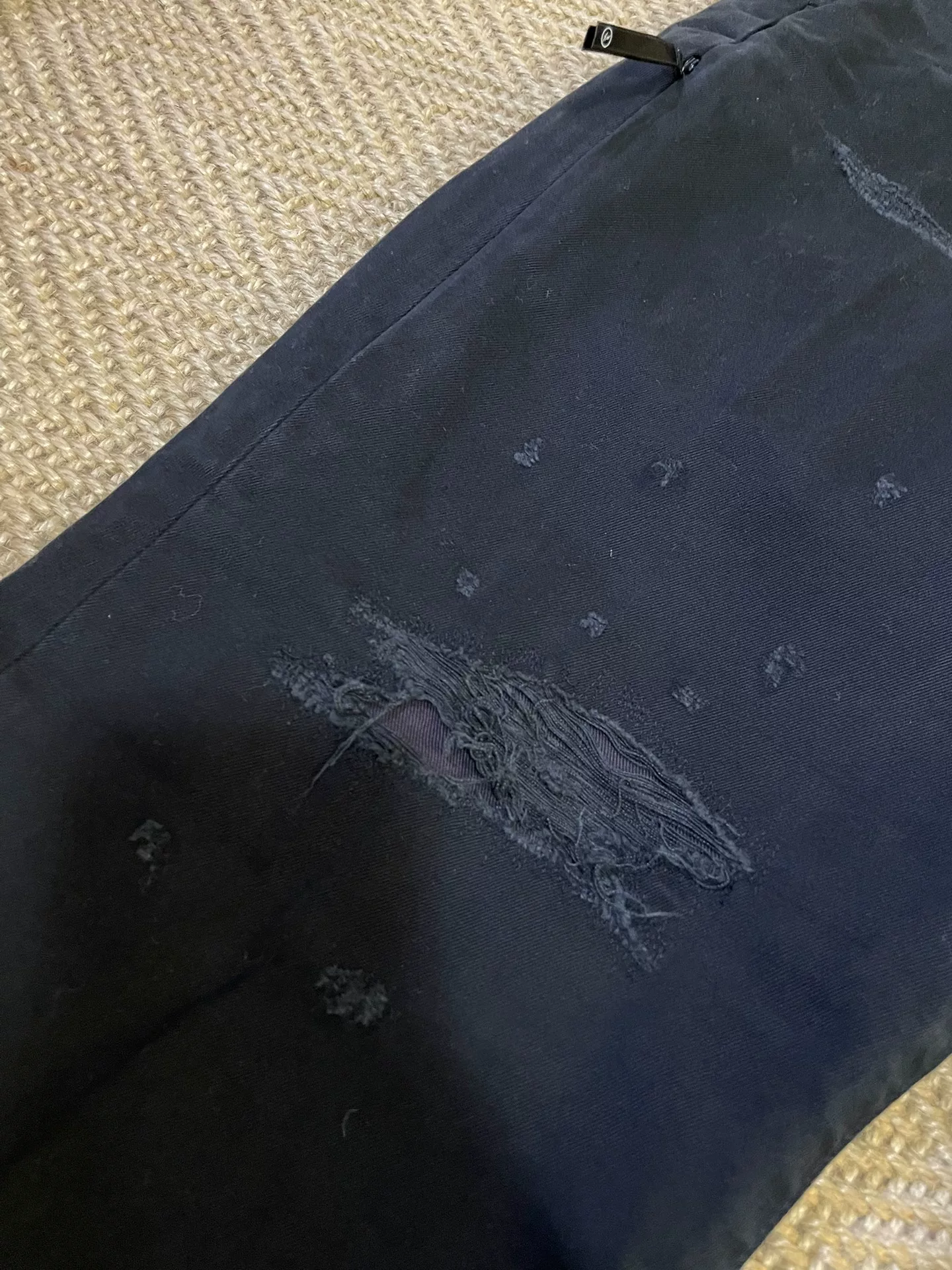 Vanquish & Fragment Distressed Denim Pants — back