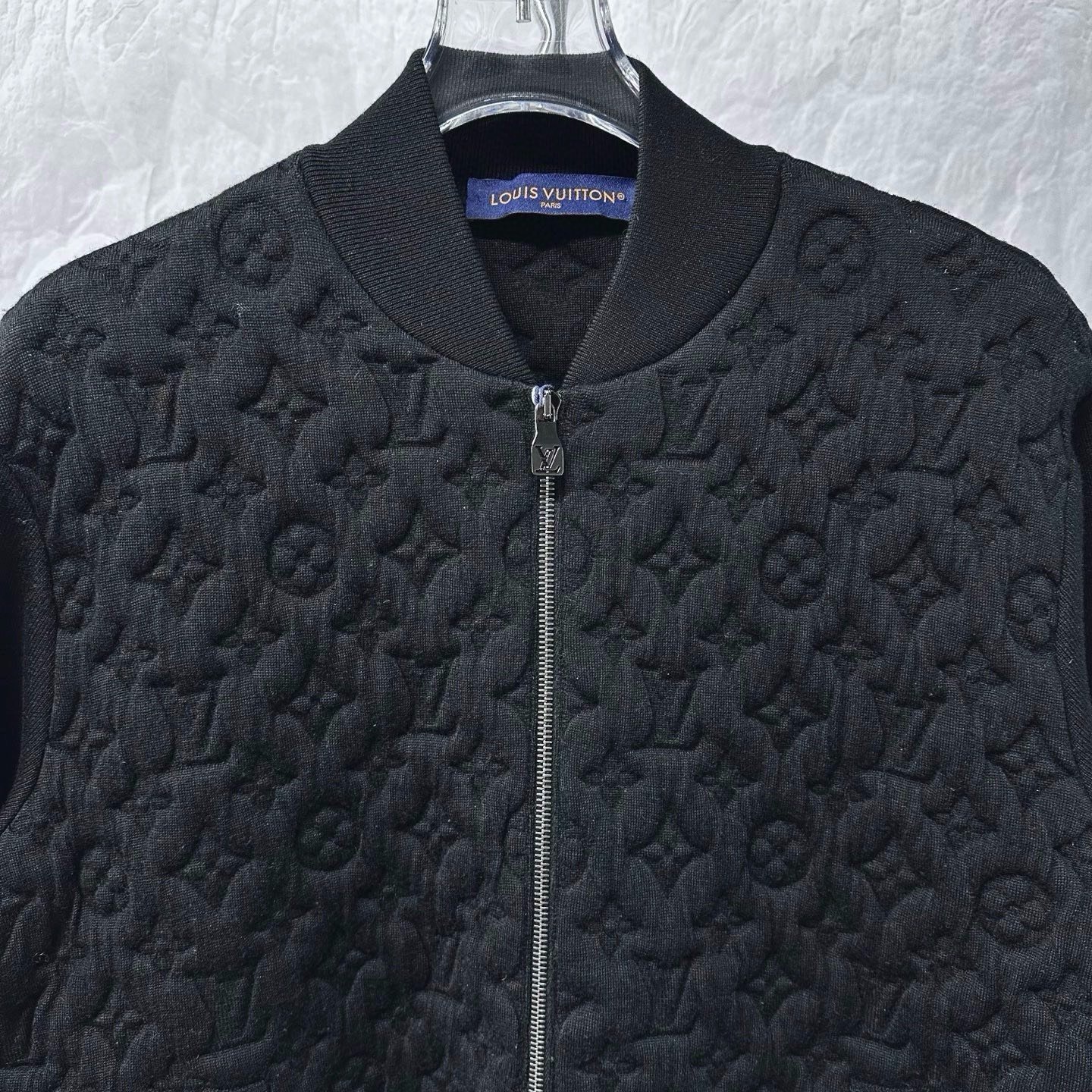 Louis Vuitton SS25 Embossed Knit Wool Jacket — front