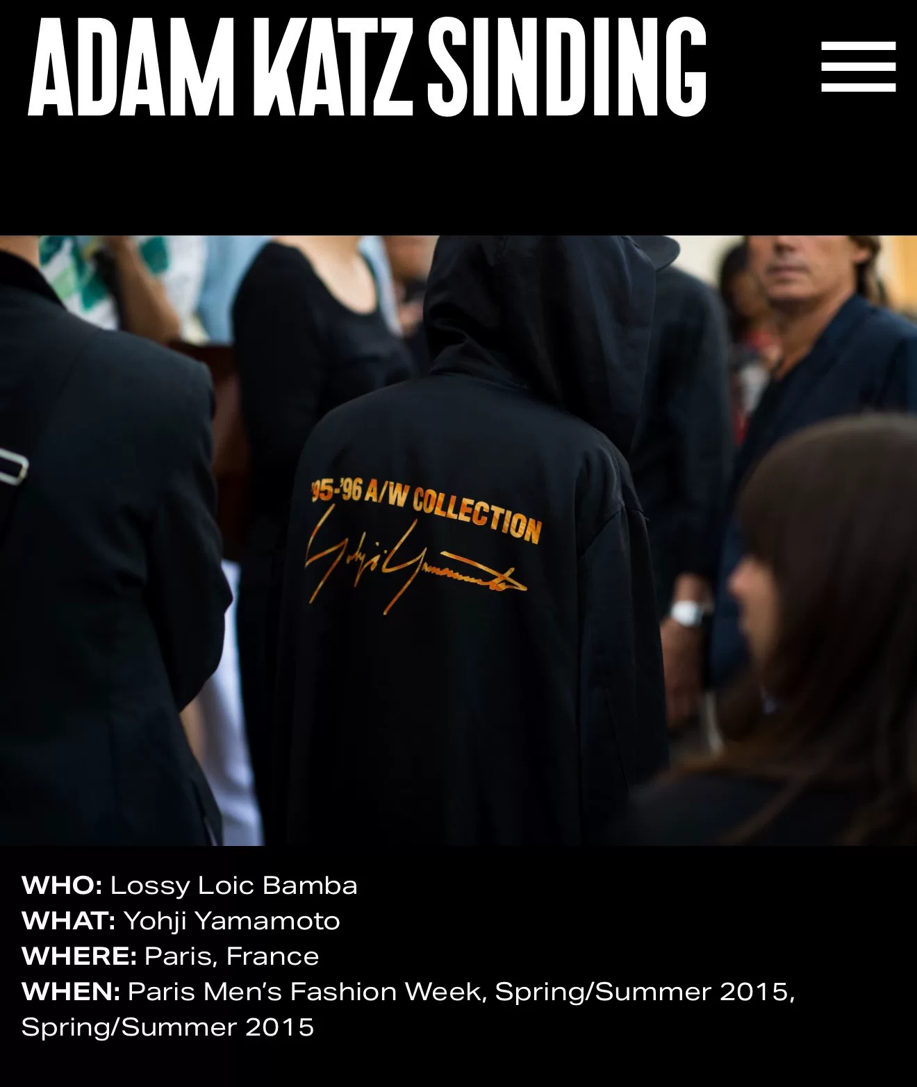 Yohji Yamamoto 95AW Signature Coat