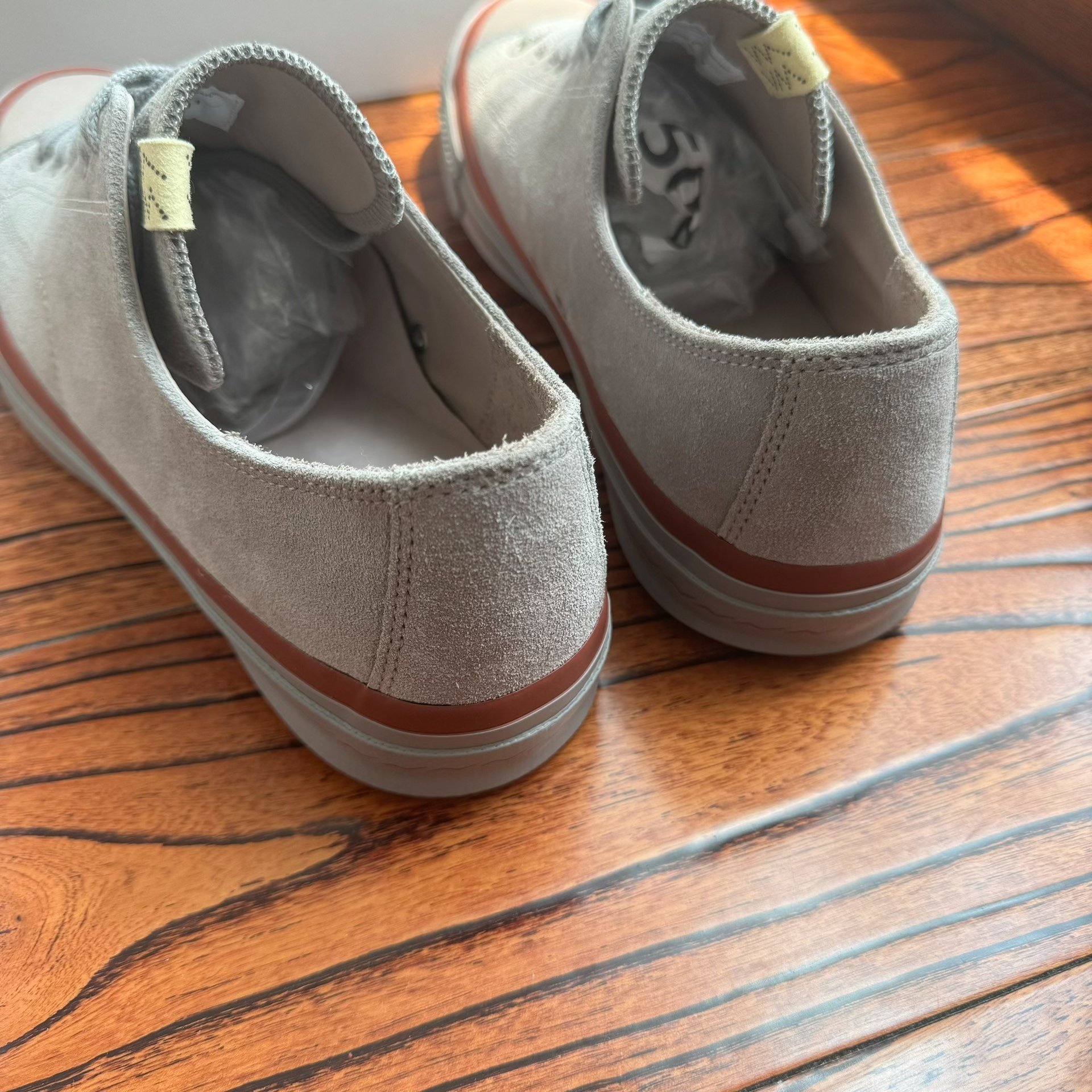 Visvim SKAGWAY LO Suede Sneakers — label