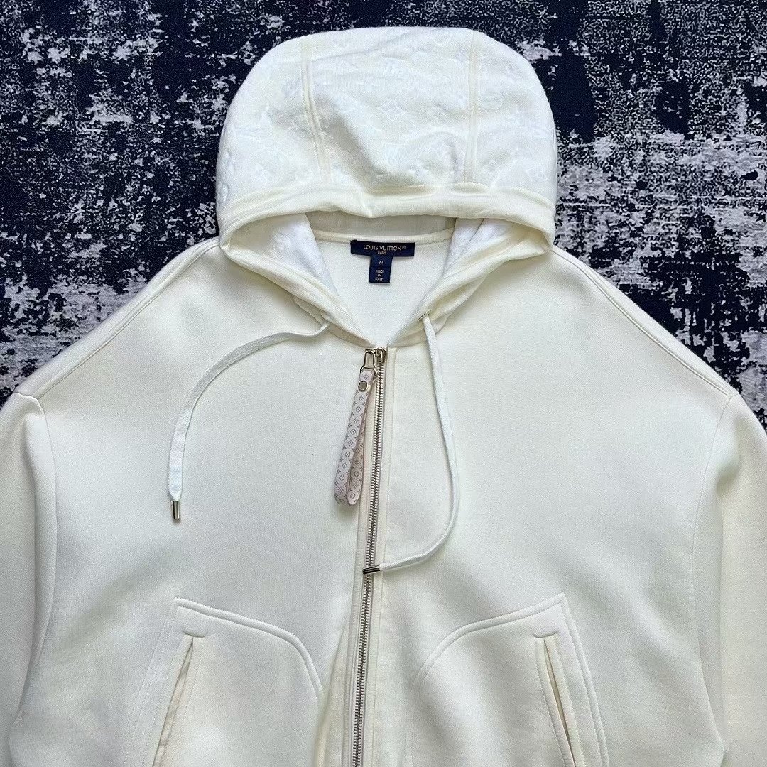 Louis Vuitton 2025 Monogram Zip Hoodie — front