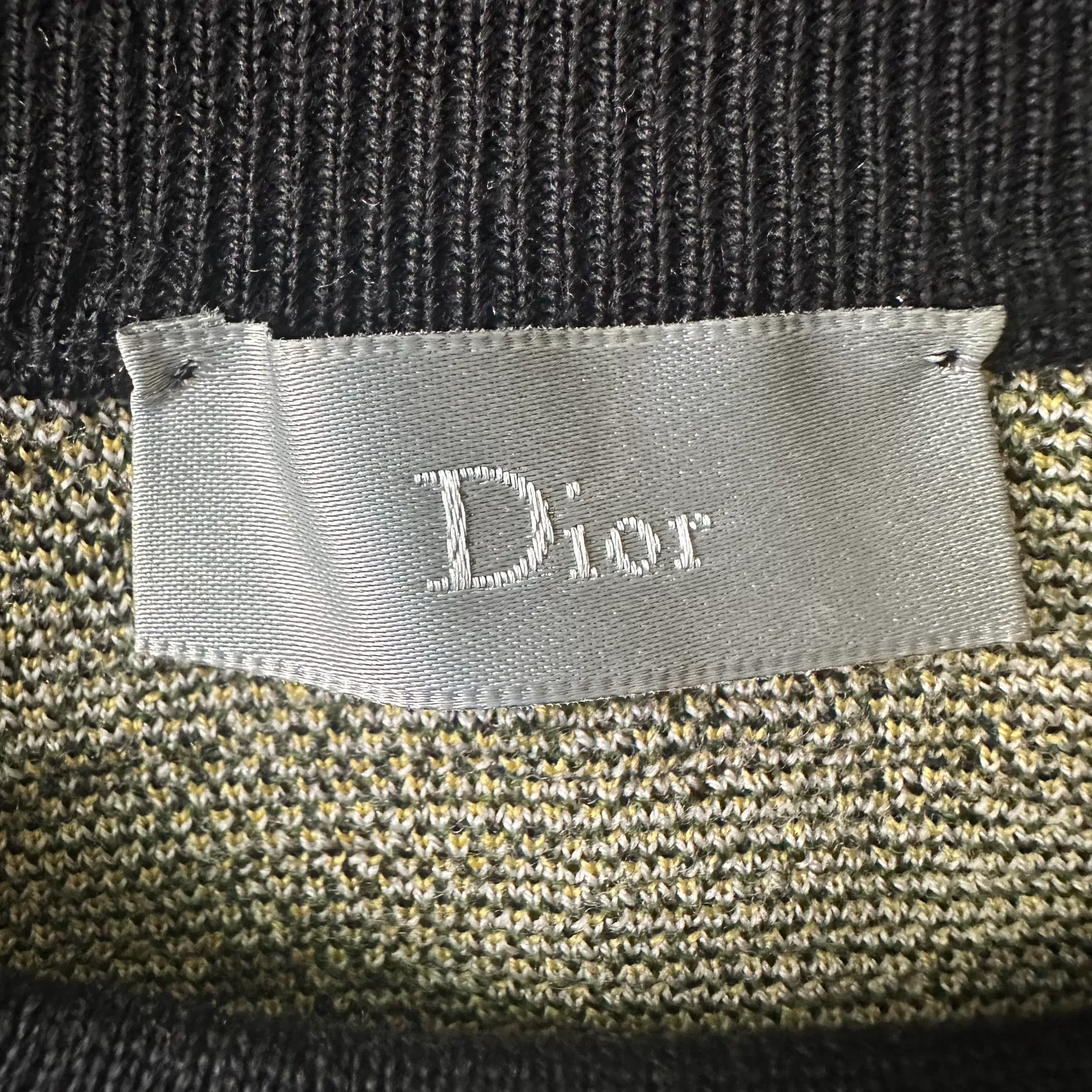 Dior Homme 14FW Lily Floral Sweater — label