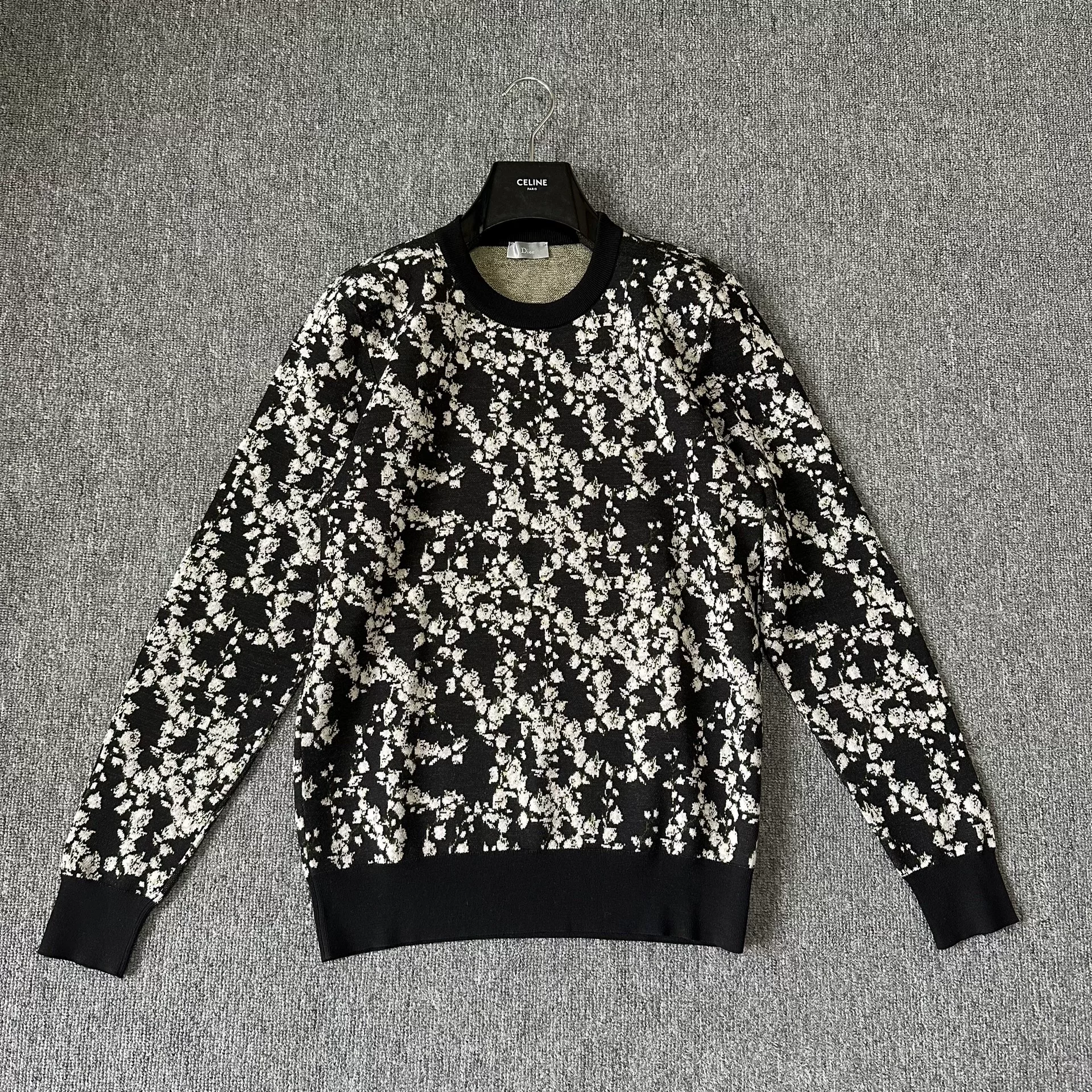 Dior Homme 14FW Lily Floral Sweater — front
