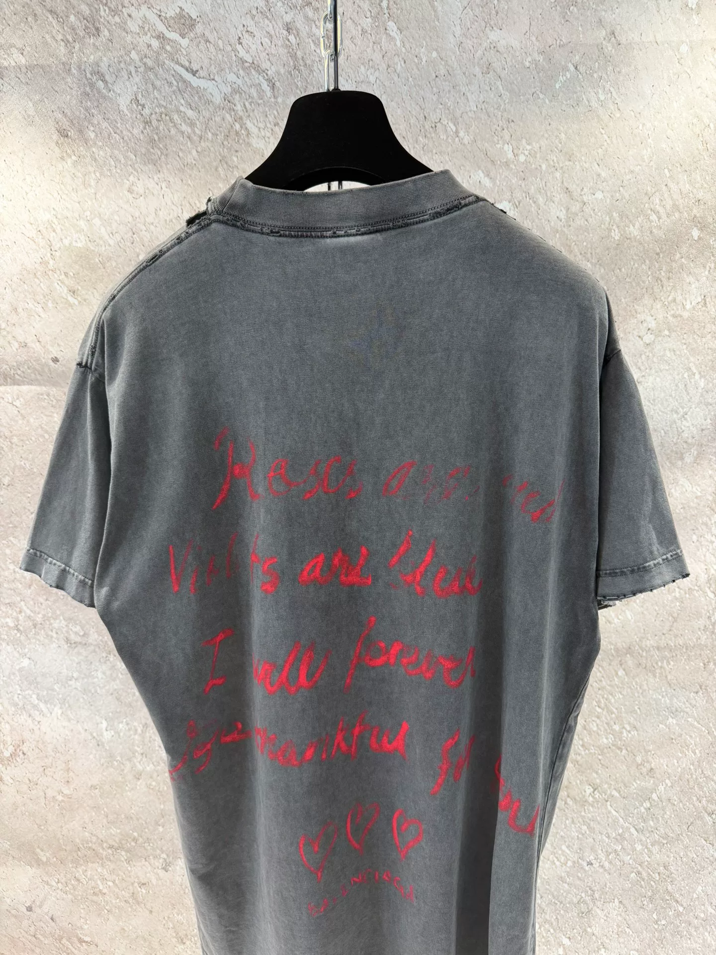 Balenciaga Valentine's Limited T-shirt — back