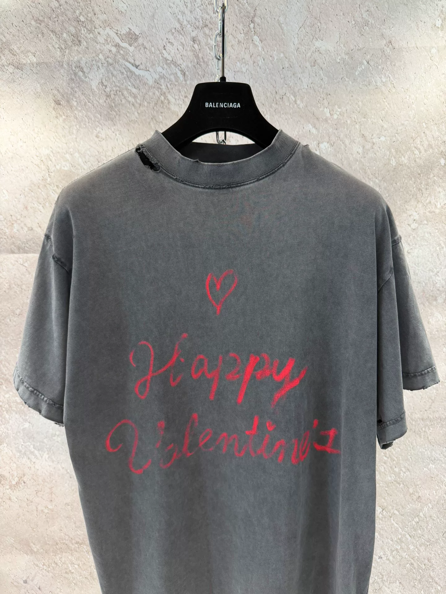 Balenciaga Valentine's Limited T-shirt — detail