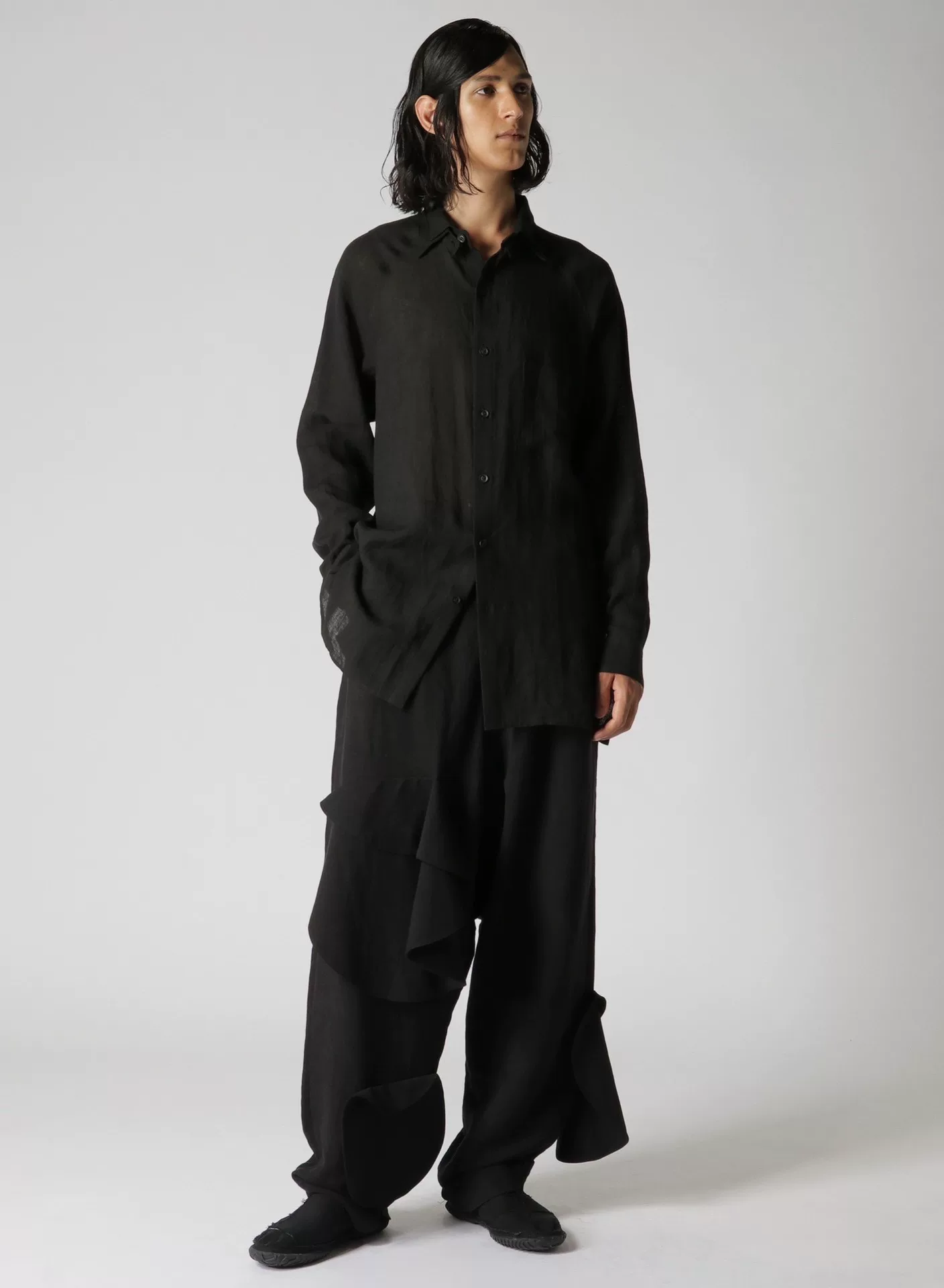 Yohji Yamamoto 24ss Ugly Ruffled Pants — back