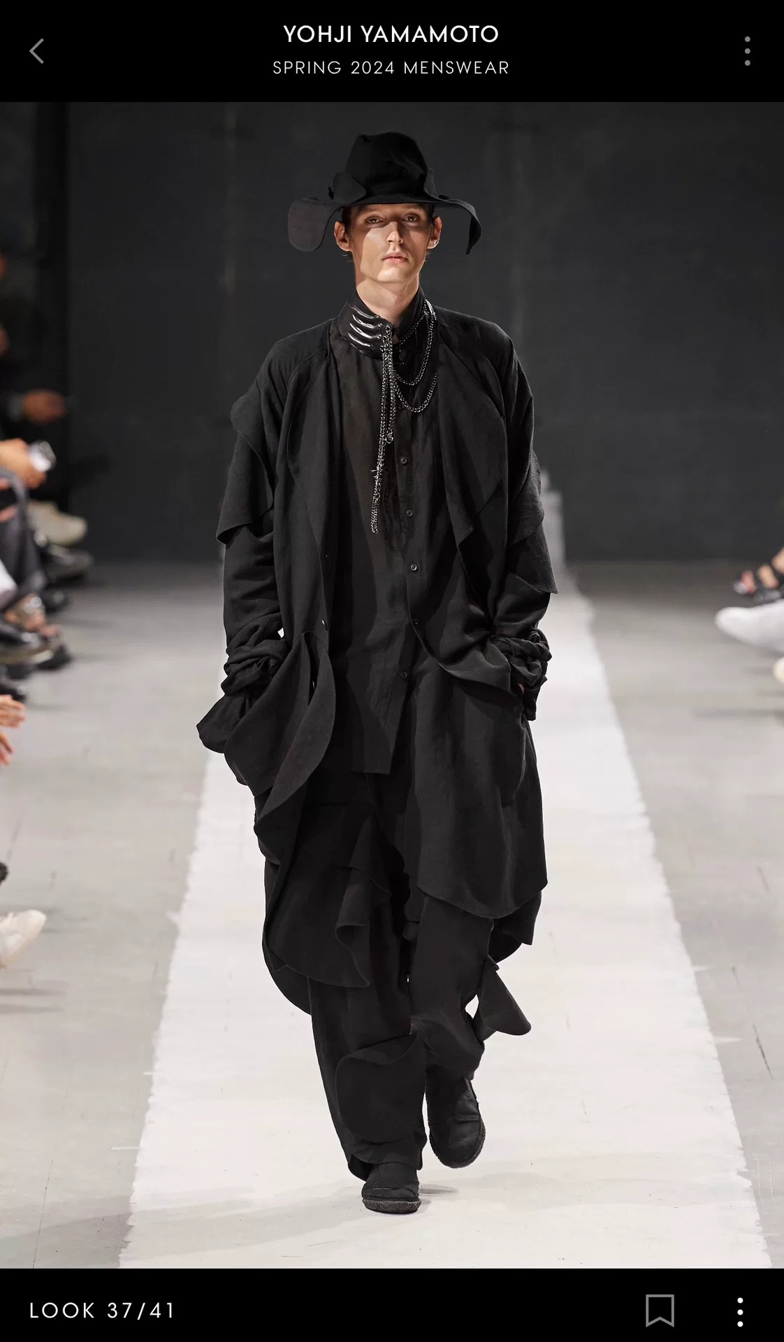 Yohji Yamamoto 24ss Ugly Ruffled Pants — label