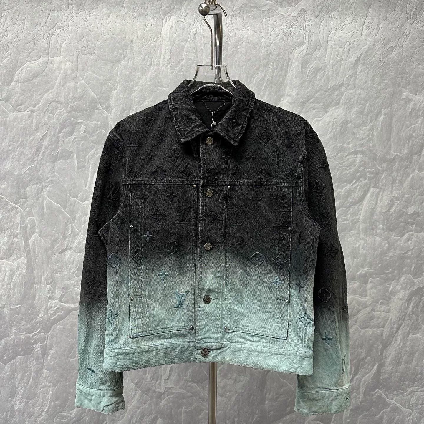 Louis Vuitton SS24 Gradient Embroidered Denim Jacket