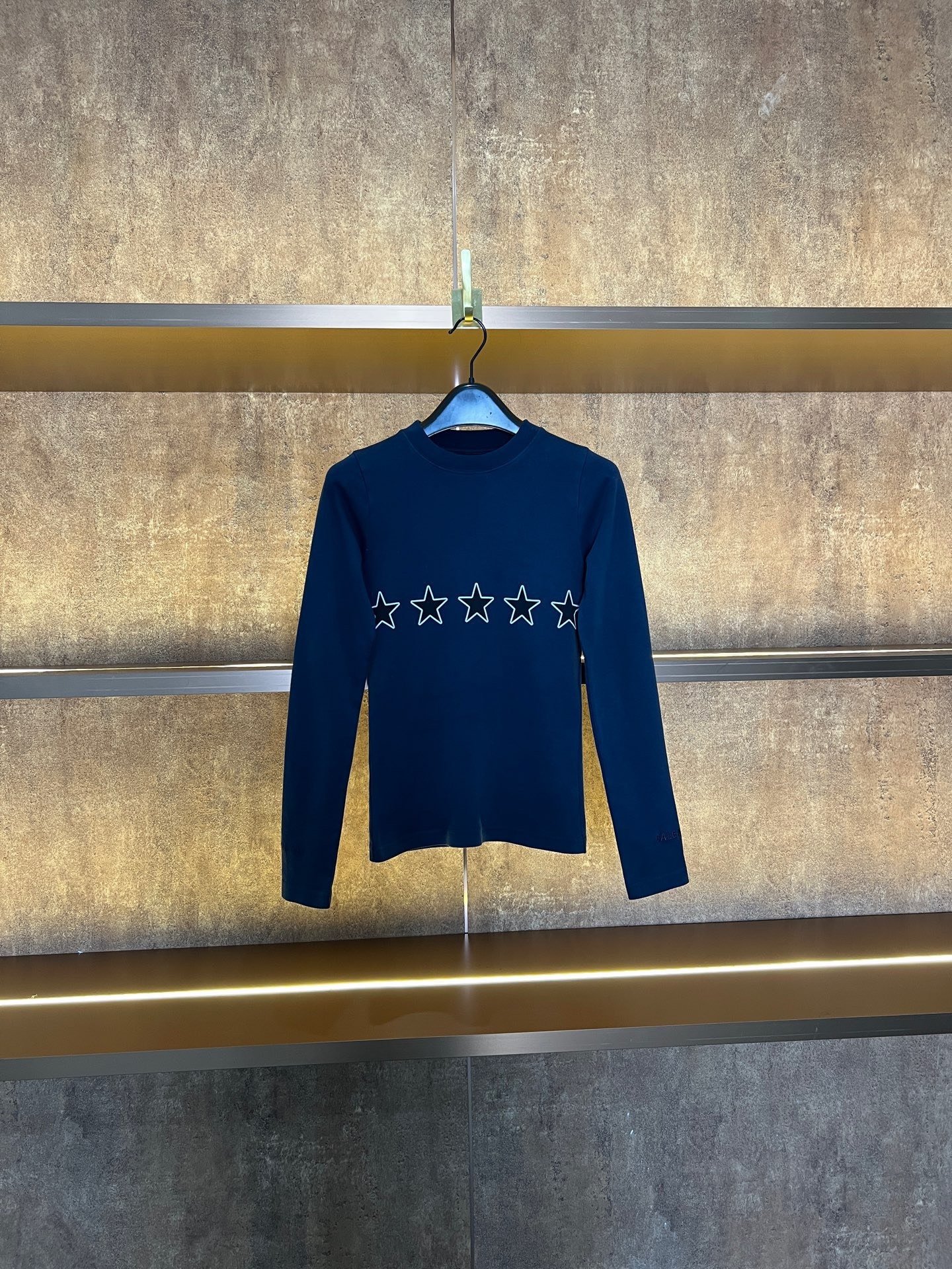 Balenciaga Star Tight Long-Sleeve Top