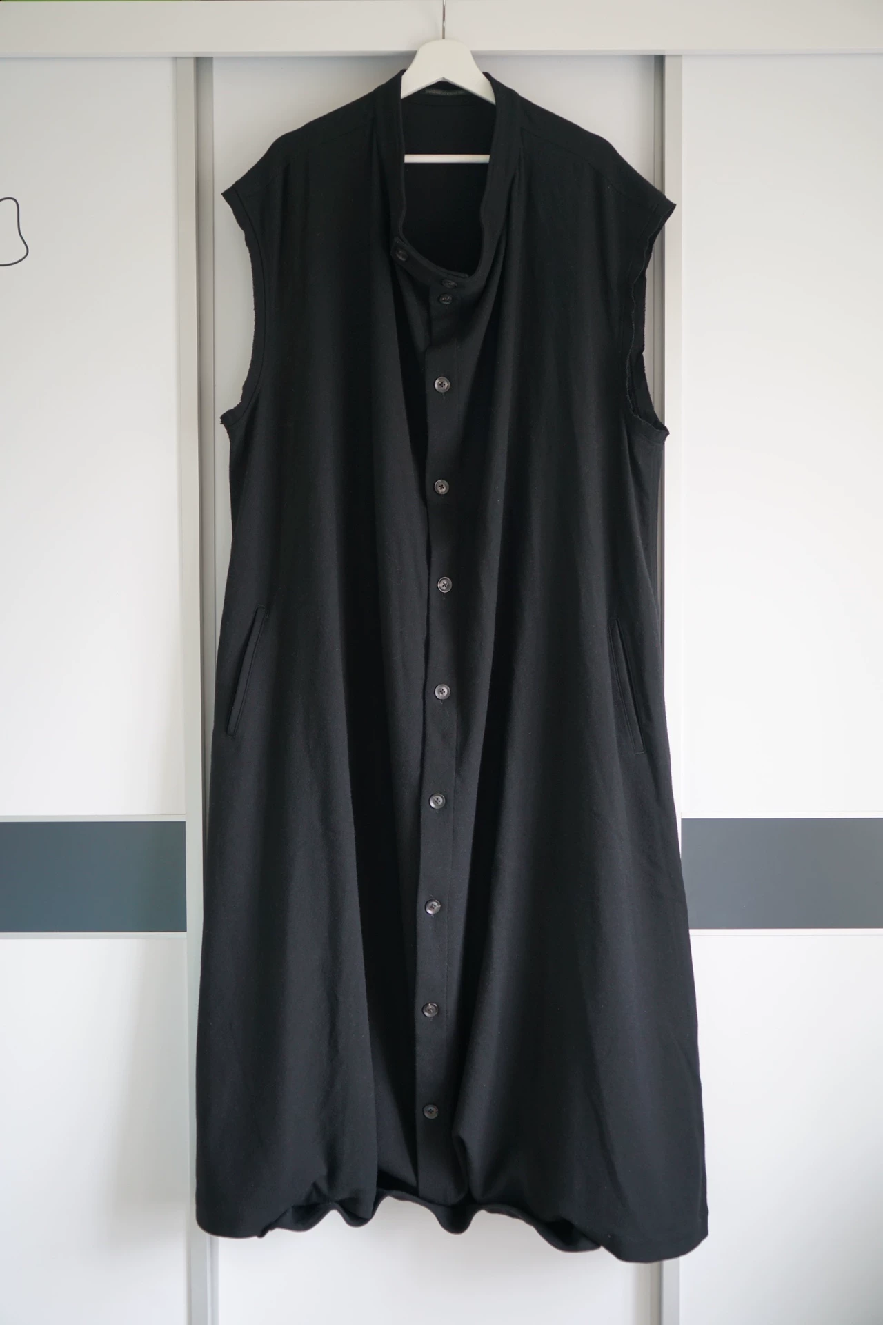 Yohji Yamamoto 18AW Sleeveless Robe Coat — front
