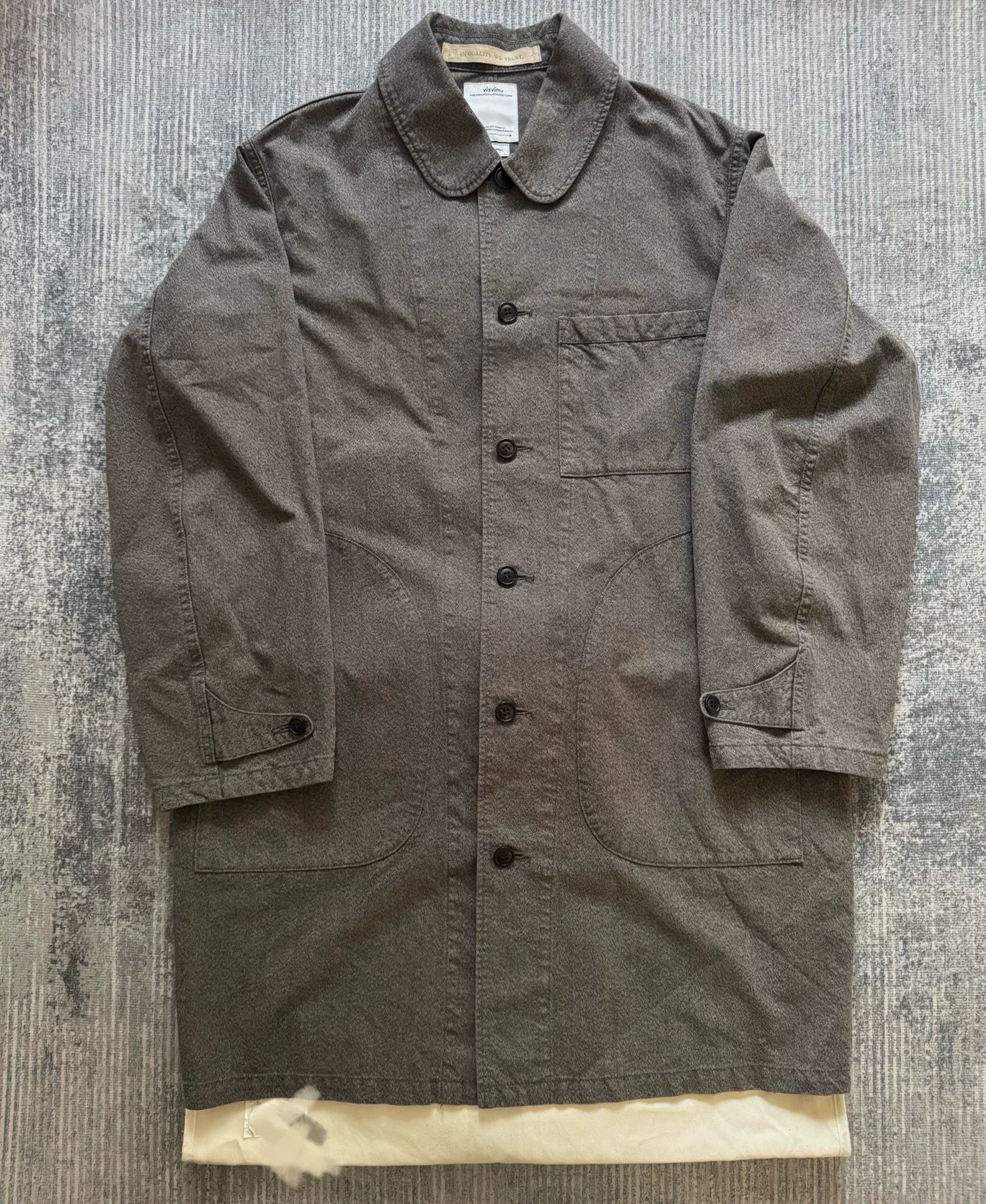 VISVIM 24SS POINTER Wool-Linen Trench Coat