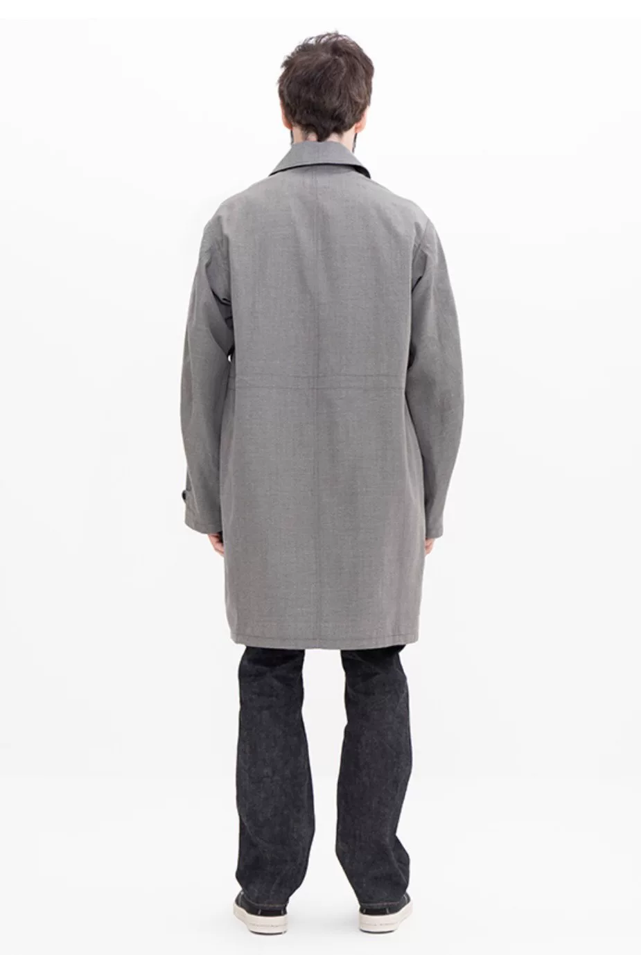 VISVIM 24SS POINTER Wool-Linen Trench Coat — back