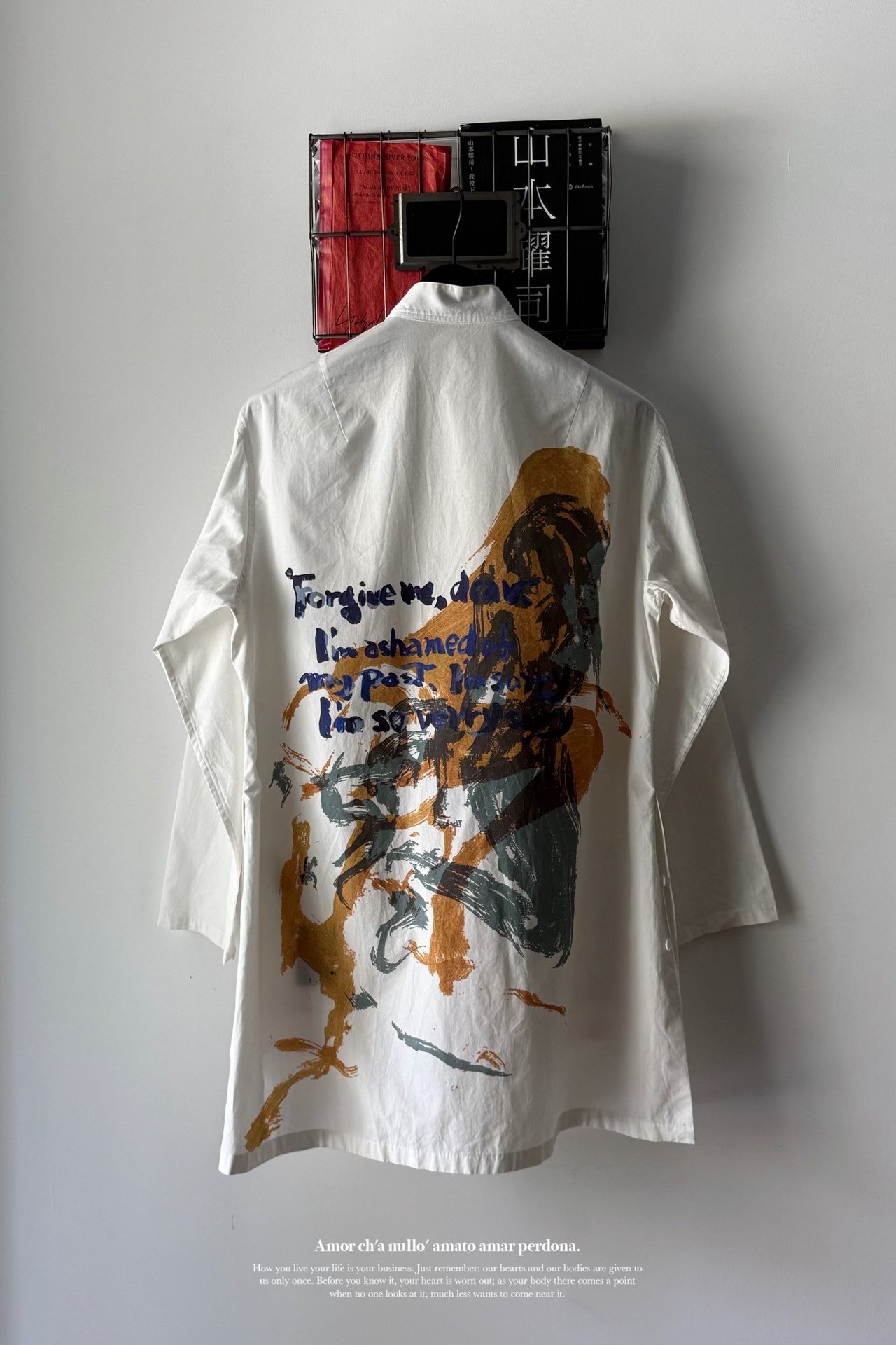 Yohji Yamamoto White Tassel Button Shirt — back