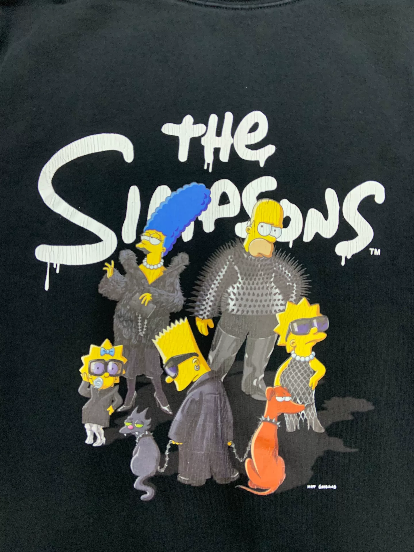 Balenciaga Simpsons Print Regular Fit Hoodie — detail