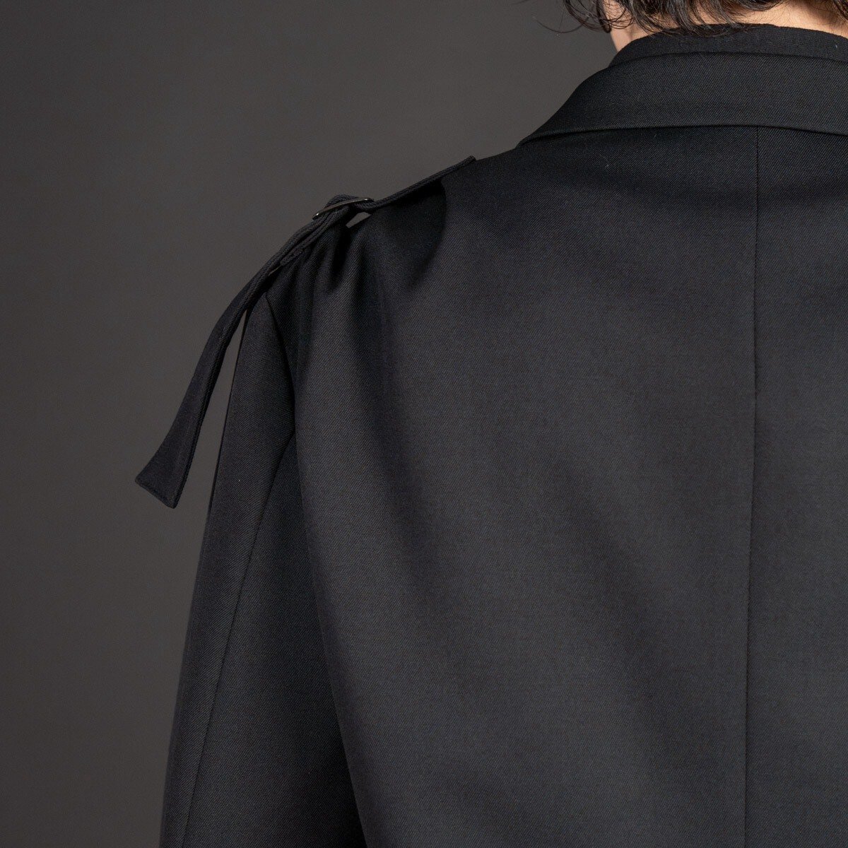 Yohji Yamamoto 24AW Shoulder Strap Coat — back
