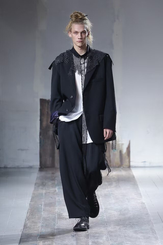 Yohji Yamamoto 24AW Shoulder Strap Coat — front