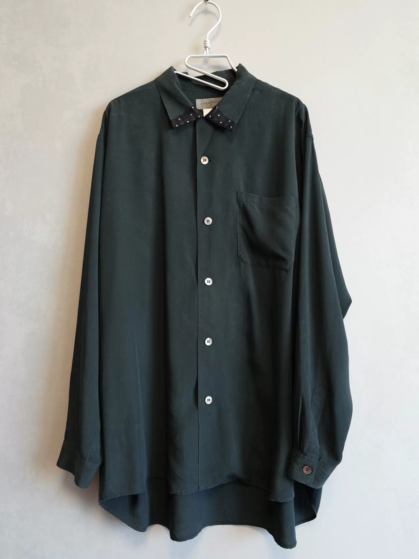 Yohji Yamamoto 95SS Sashiko Rayon Shirt — front