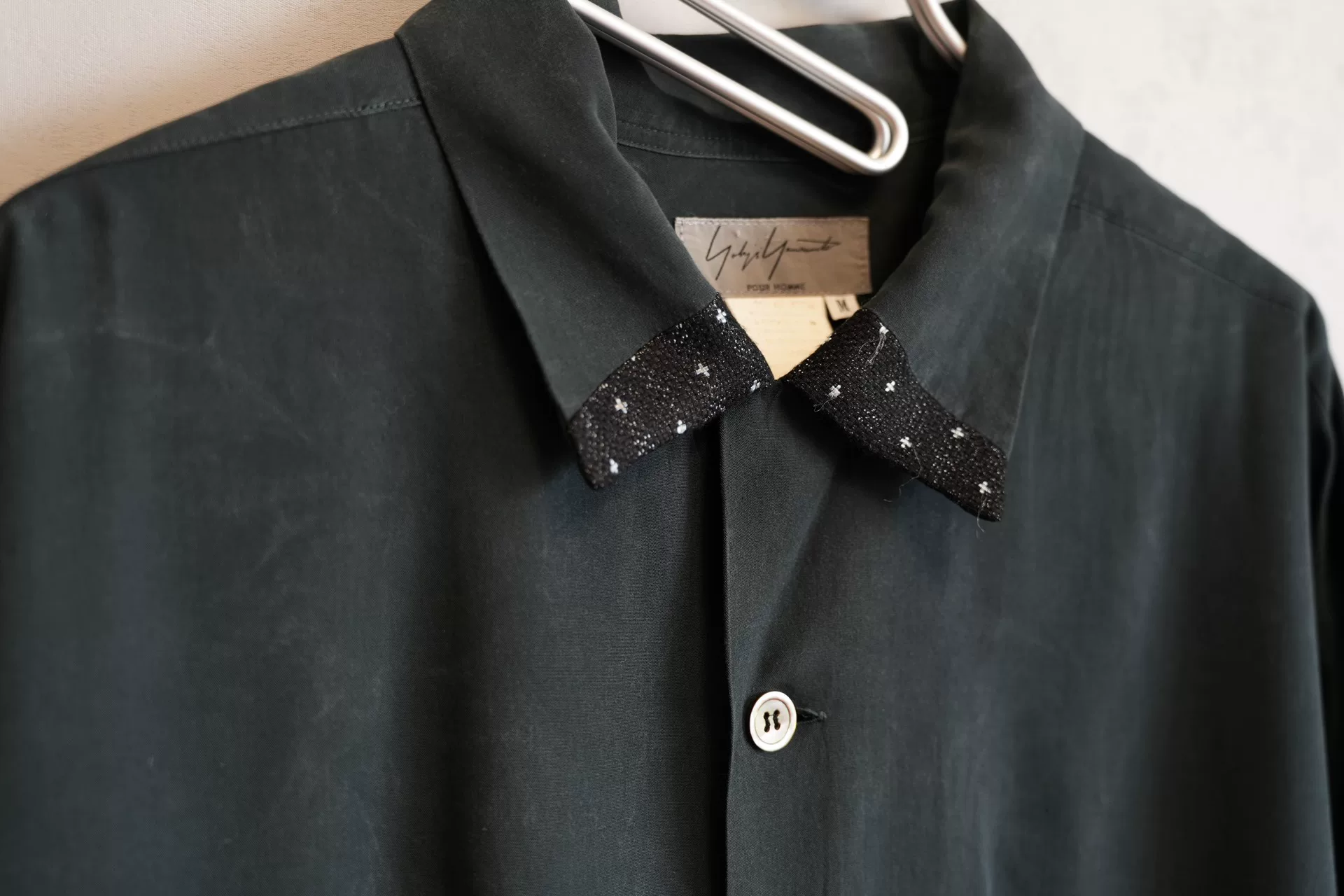 Yohji Yamamoto 95SS Sashiko Rayon Shirt — back