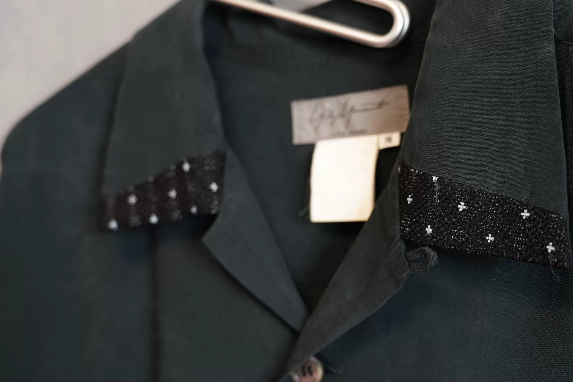 Yohji Yamamoto 95SS Sashiko Rayon Shirt — detail