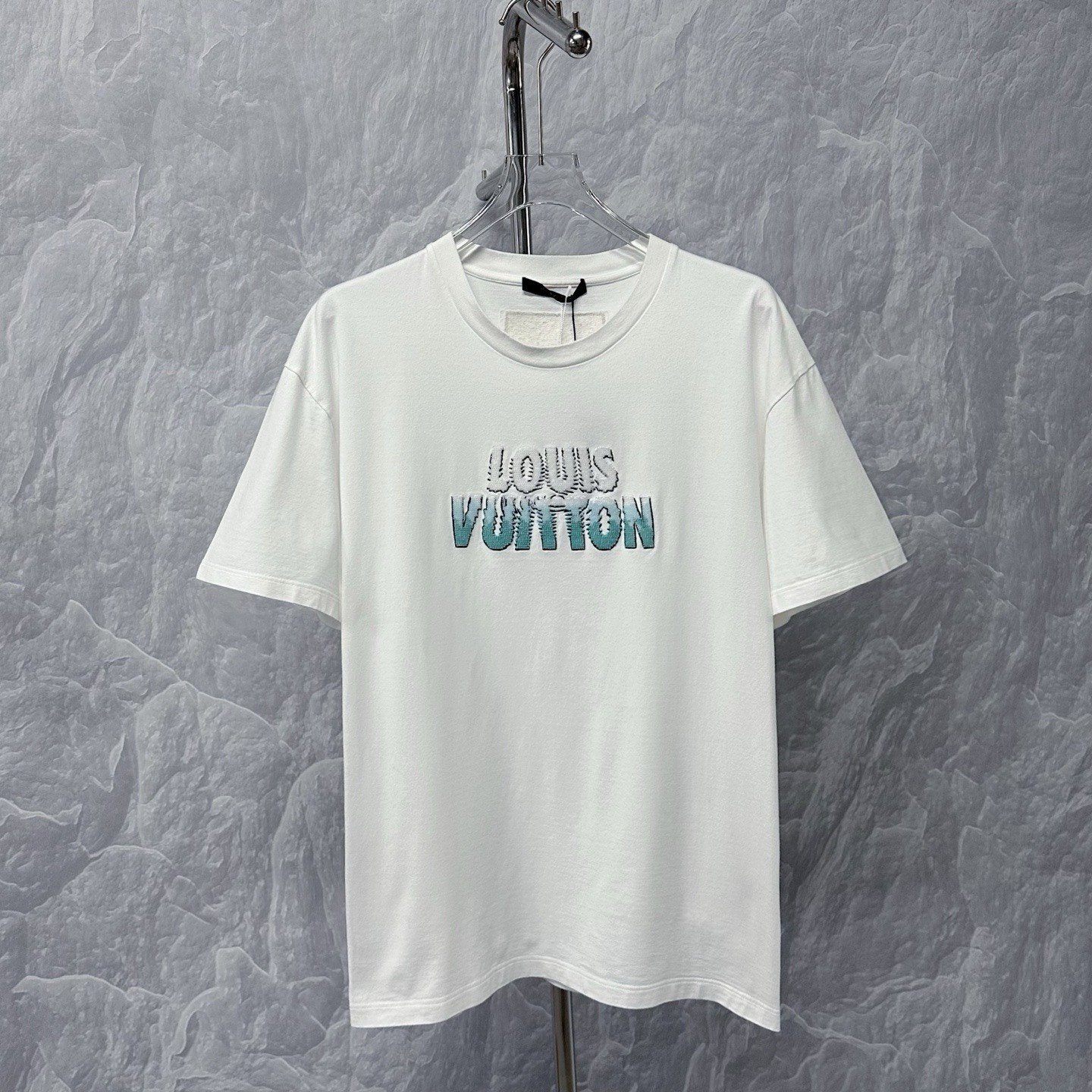 Louis Vuitton Gradient Beaded Letter Short Sleeve