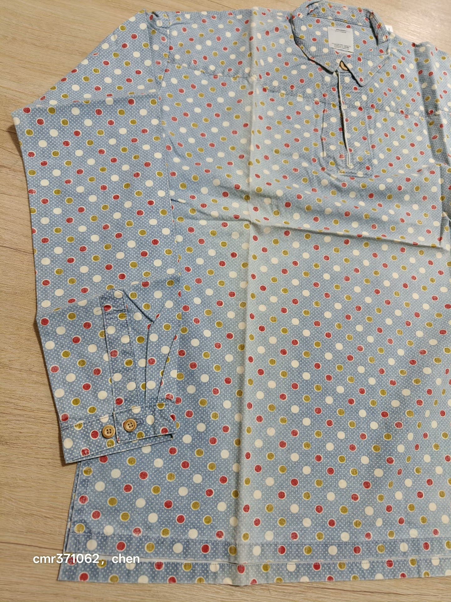 visvim 15AW Kerchief Double Dots Tunic — front