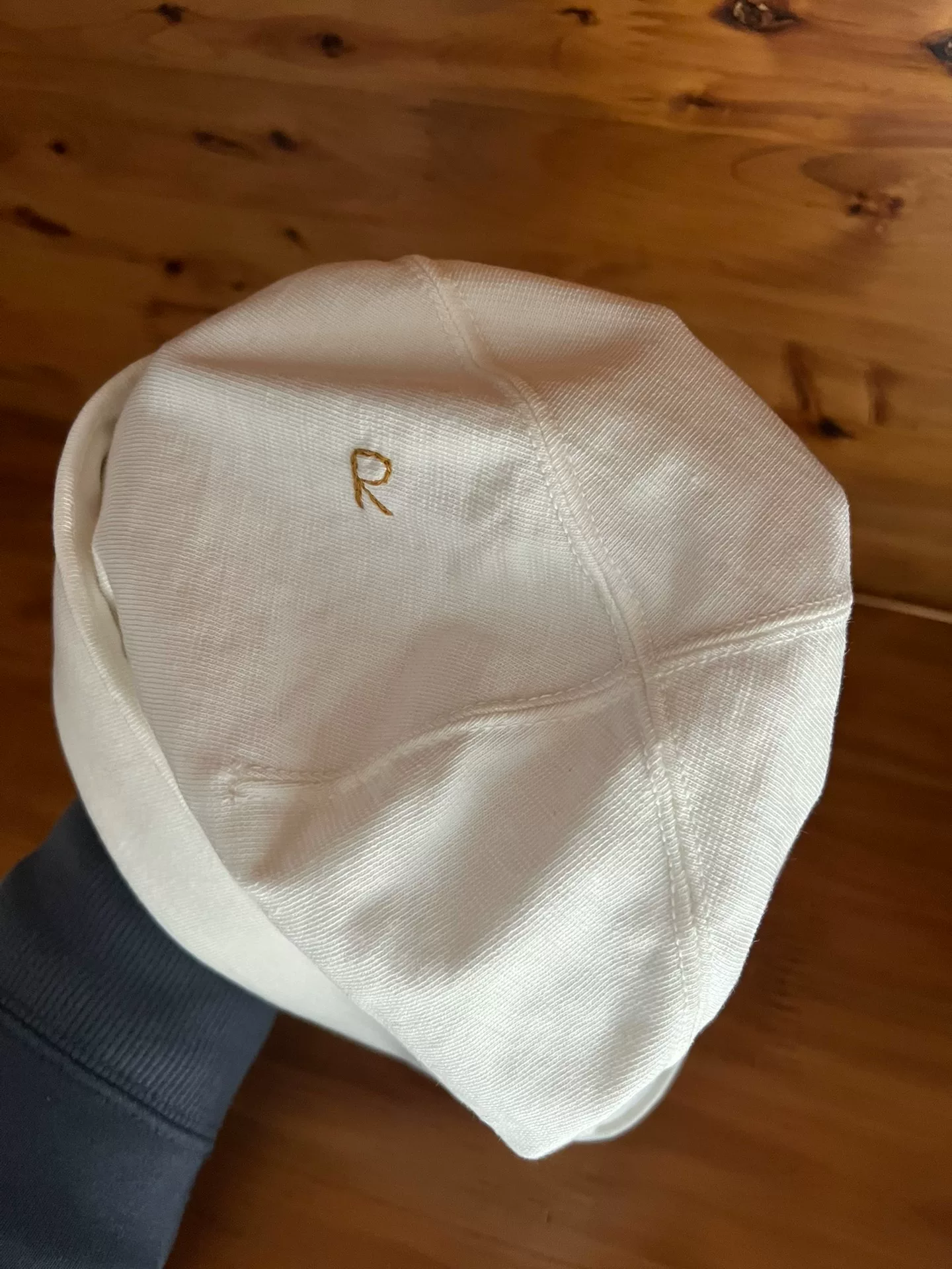 45r New White Knit Hat — back