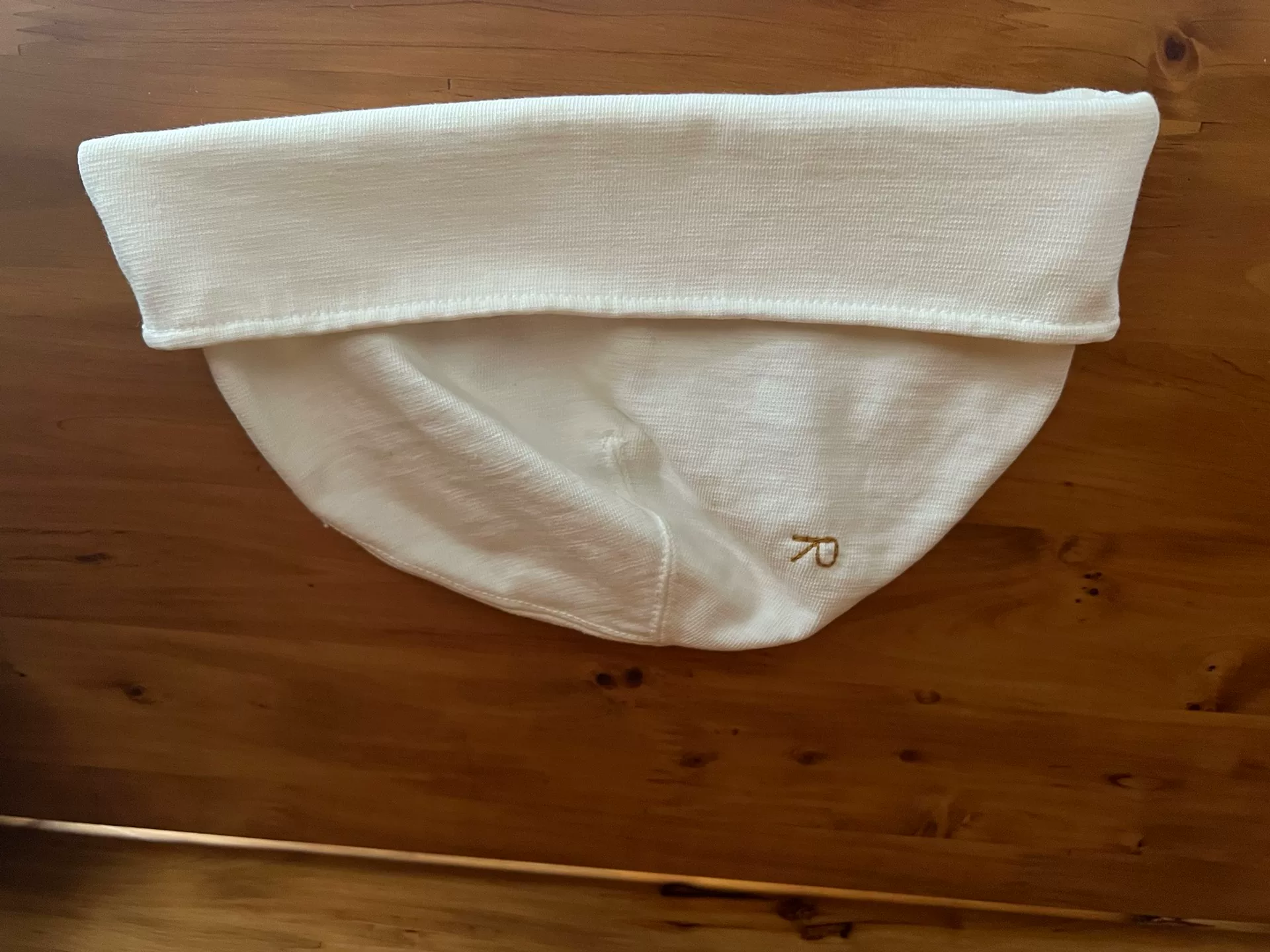 45r New White Knit Hat — detail